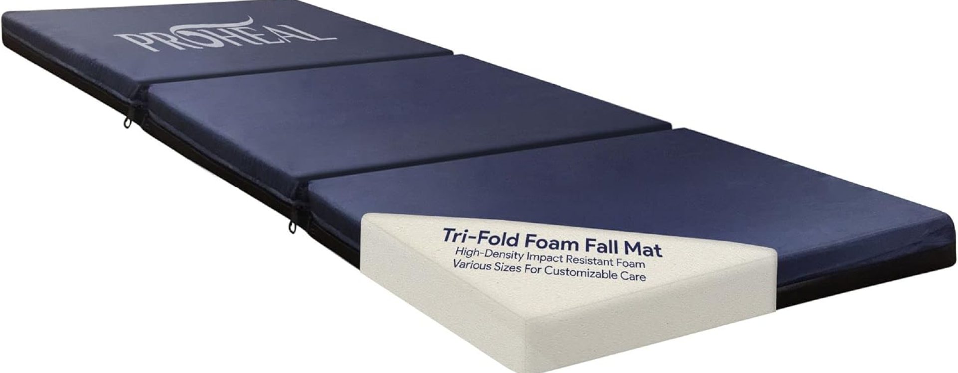 Foam Fall Mat for Elderly – Thick Tri-Fold Fall Prevention for Seniors – High-Density Impact-Resistant Safety Floor Mat – Aids The Bed of Elderly and Handicapped Patients – 24” x 66” x 3” Foam Fall Mat for Elderly – Thick Tri-Fold Fall Prevention for Seniors – High-Density Impact-Resistant Safety Floor Mat – Aids The Bed of Elderly and Handicapped Patients – 24” x 66” x 3”