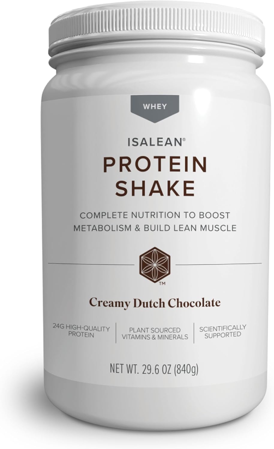 IsaLean Protein Shake – Complete Superfood Meal Replacement Shake for Maintaining Healthy Weight and Lean Muscle Growth with 24 Vitamins and Minerals – 29.6 oz – 14 Meal Canister (Creamy Dutch Chocolate) – Canister IsaLean Protein Shake – Complete Superfood Meal Replacement Shake for Maintaining Healthy Weight and Lean Muscle Growth with 24 Vitamins and Minerals – 29.6 oz – 14 Meal Canister (Creamy Dutch Chocolate) – Canister