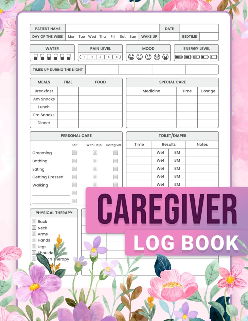 Caregiver Log Book: Care Planner and Organizer for Caretakers Assisting Elderly Individuals Caregiver Log Book: Care Planner and Organizer for Caretakers Assisting Elderly Individuals