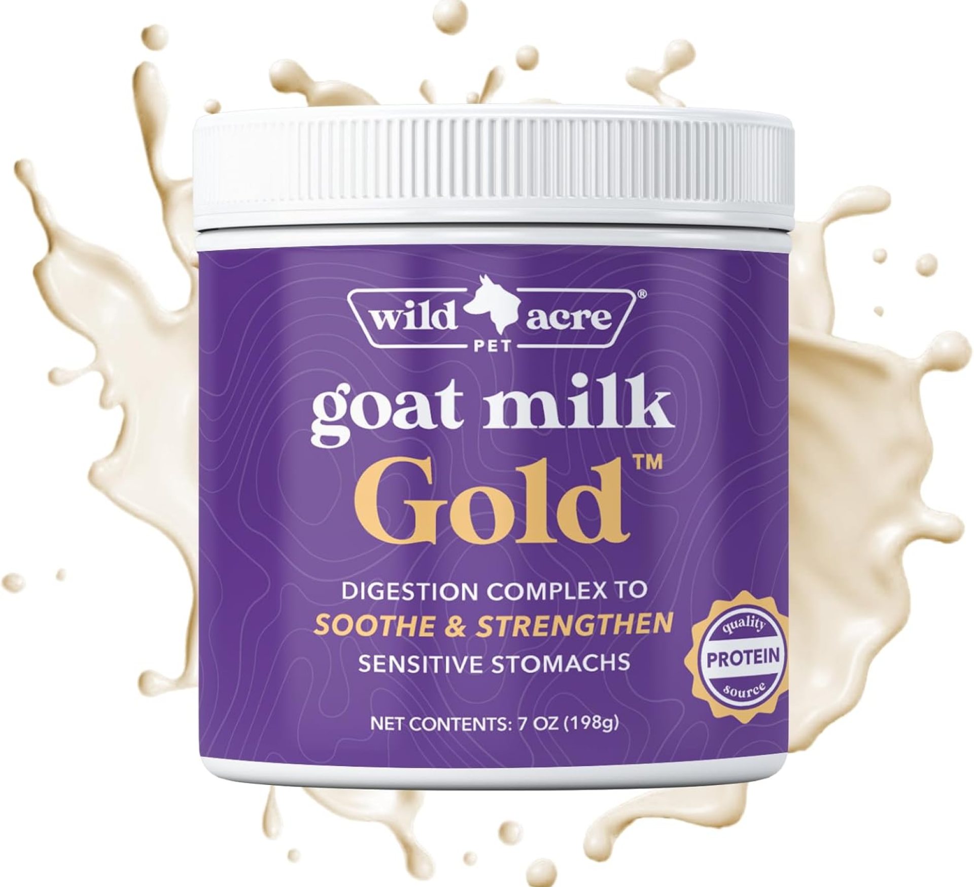 Goat Milk Powder for Dogs – Complete Protein Goat Milk with Nutritional Yeast for Sensitive Stomachs – Gentle Probiotic & Prebiotic Protein for Dogs, Puppies and Cats – 7oz Goat Milk Powder for Dogs – Complete Protein Goat Milk with Nutritional Yeast for Sensitive Stomachs – Gentle Probiotic & Prebiotic Protein for Dogs, Puppies and Cats – 7oz