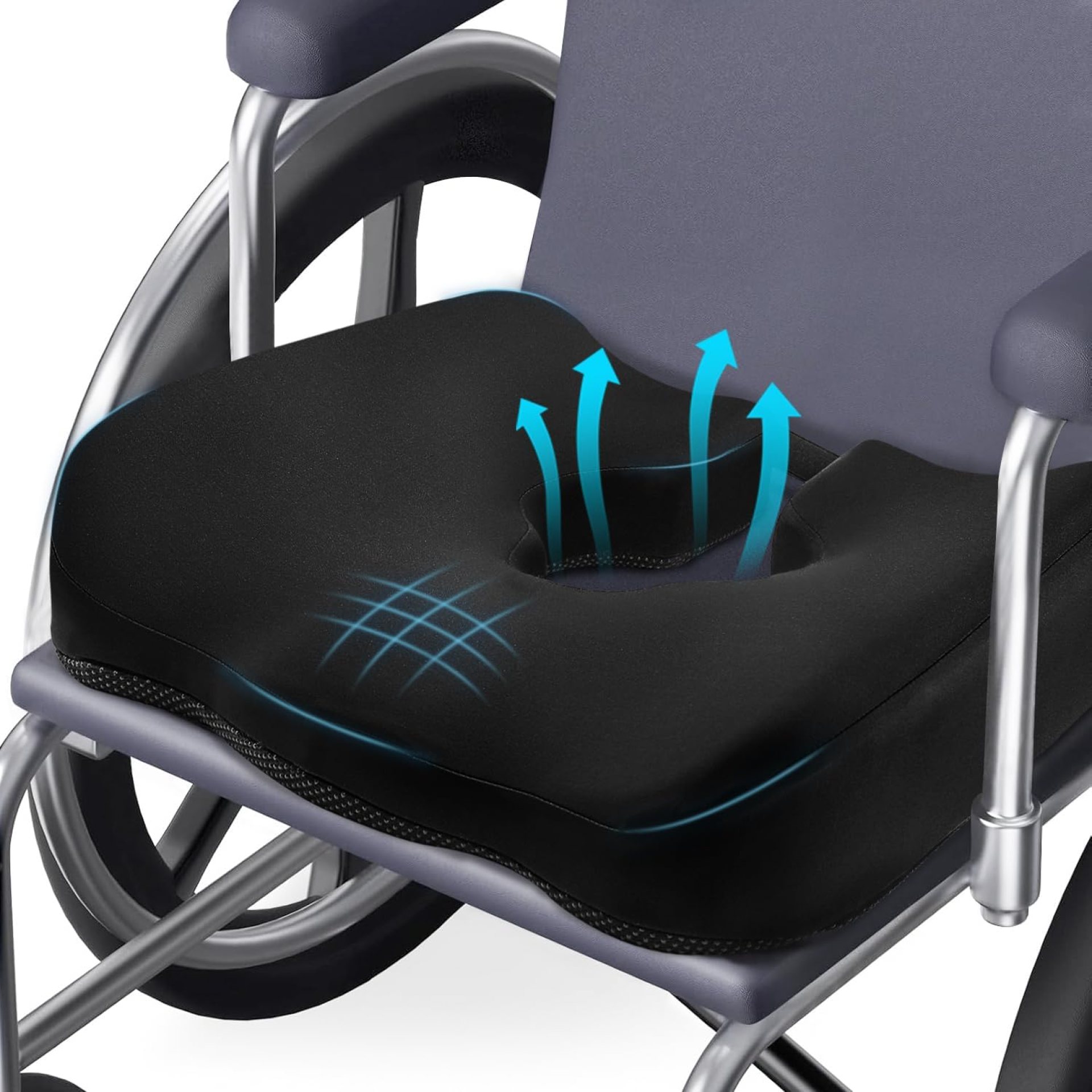 Adjustable Wheelchair Cushions for Tailbone Pain Relief Cushion, Pressure Relief Wheelchair Cushion, Donut Pillow for Hemorrhoids, Bedsores, Prostate, Tail Vertebrae,Sedentary Wheelchair (Black) Adjustable Wheelchair Cushions for Tailbone Pain Relief Cushion, Pressure Relief Wheelchair Cushion, Donut Pillow for Hemorrhoids, Bedsores, Prostate, Tail Vertebrae,Sedentary Wheelchair (Black)