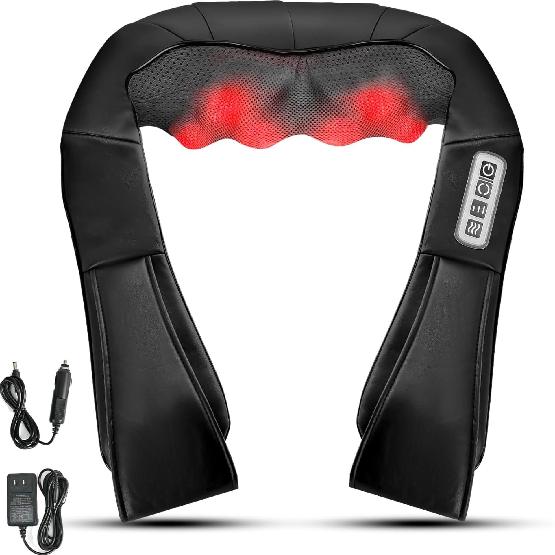 Neck Massager Roller with Heat Back Massager Deep Tissue,Neck and Shoulder Massager Pillow for Shoulder, Leg, Body Muscle Pain Relief Suitable for use at Home/Office/car Neck Massager Roller with Heat Back Massager Deep Tissue,Neck and Shoulder Massager Pillow for Shoulder, Leg, Body Muscle Pain Relief Suitable for use at Home/Office/car