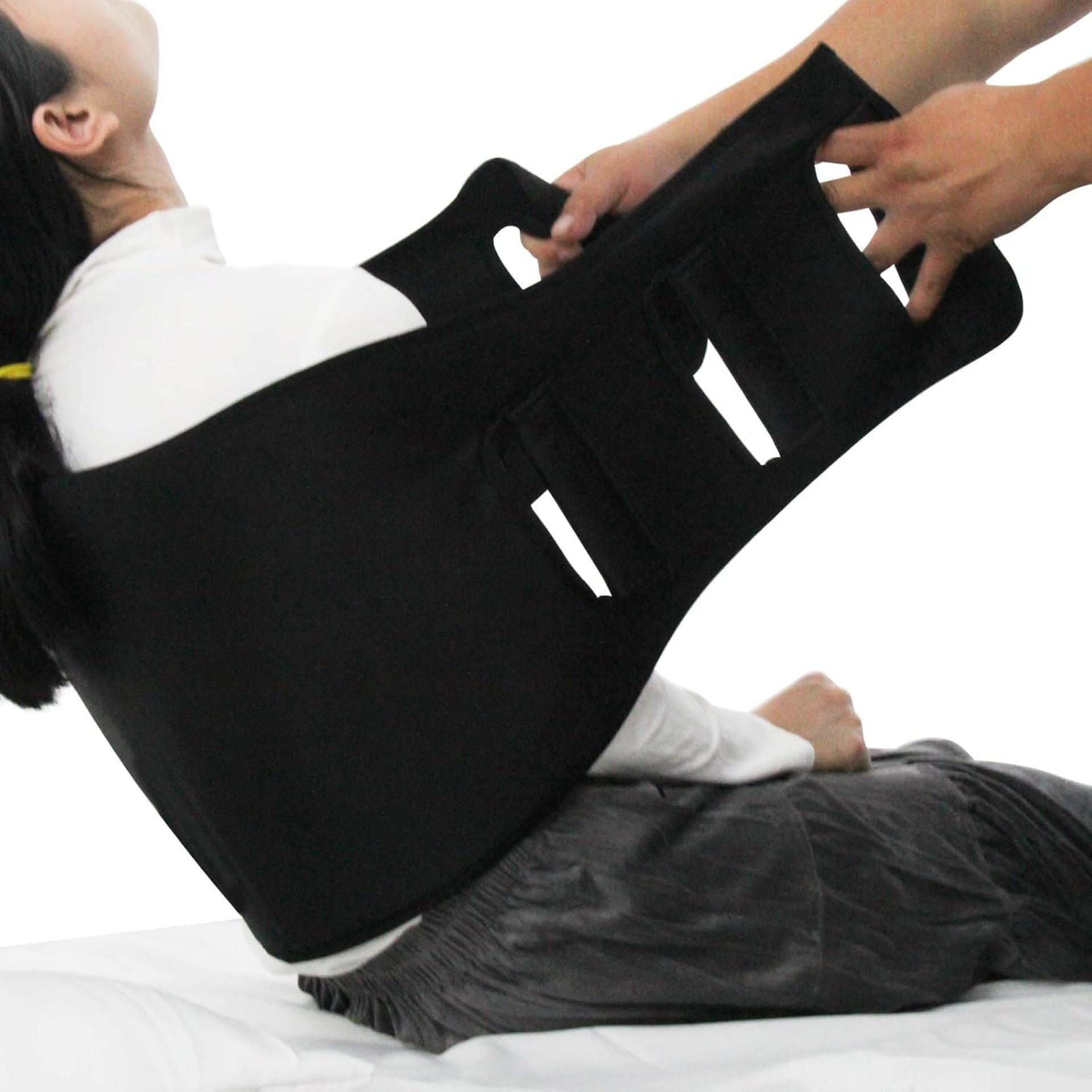 Padded Bed Transfer Nursing Sling for Patient, Bed Transfer Board Extra Wide Non-Slip, Elderly Safety Lifting Aids Bed Assist Handle Back for People with Bedridden People (Black) Padded Bed Transfer Nursing Sling for Patient, Bed Transfer Board Extra Wide Non-Slip, Elderly Safety Lifting Aids Bed Assist Handle Back for People with Bedridden People (Black)