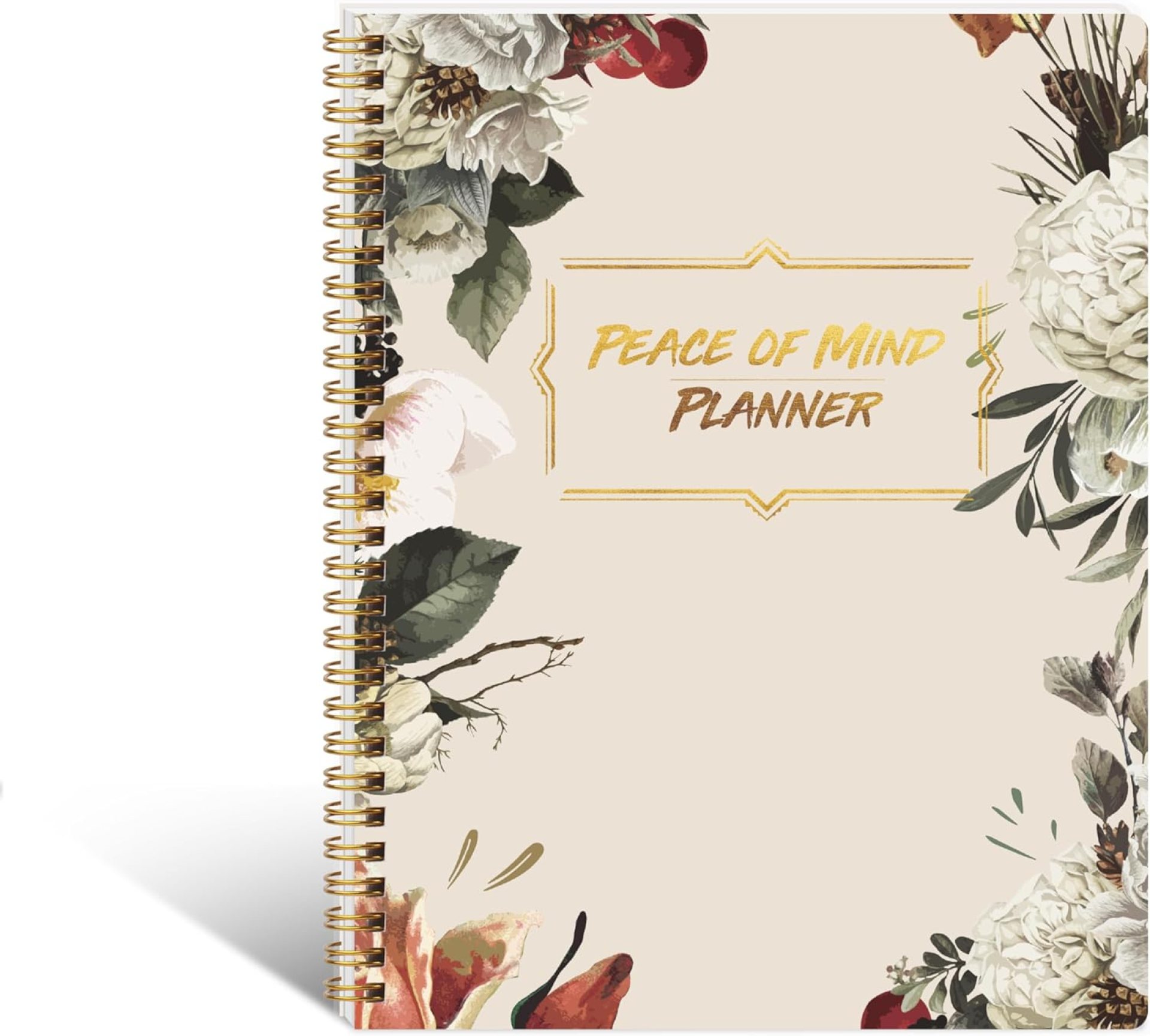 End of Life Planner, Last Wishes Organizer Notebook for Beneficiary Info, Will Preparation, When I’M Gone Organizer, Death Planner, 7.5″X10”(Beige Flower) End of Life Planner, Last Wishes Organizer Notebook for Beneficiary Info, Will Preparation, When I’M Gone Organizer, Death Planner, 7.5″X10”(Beige Flower)