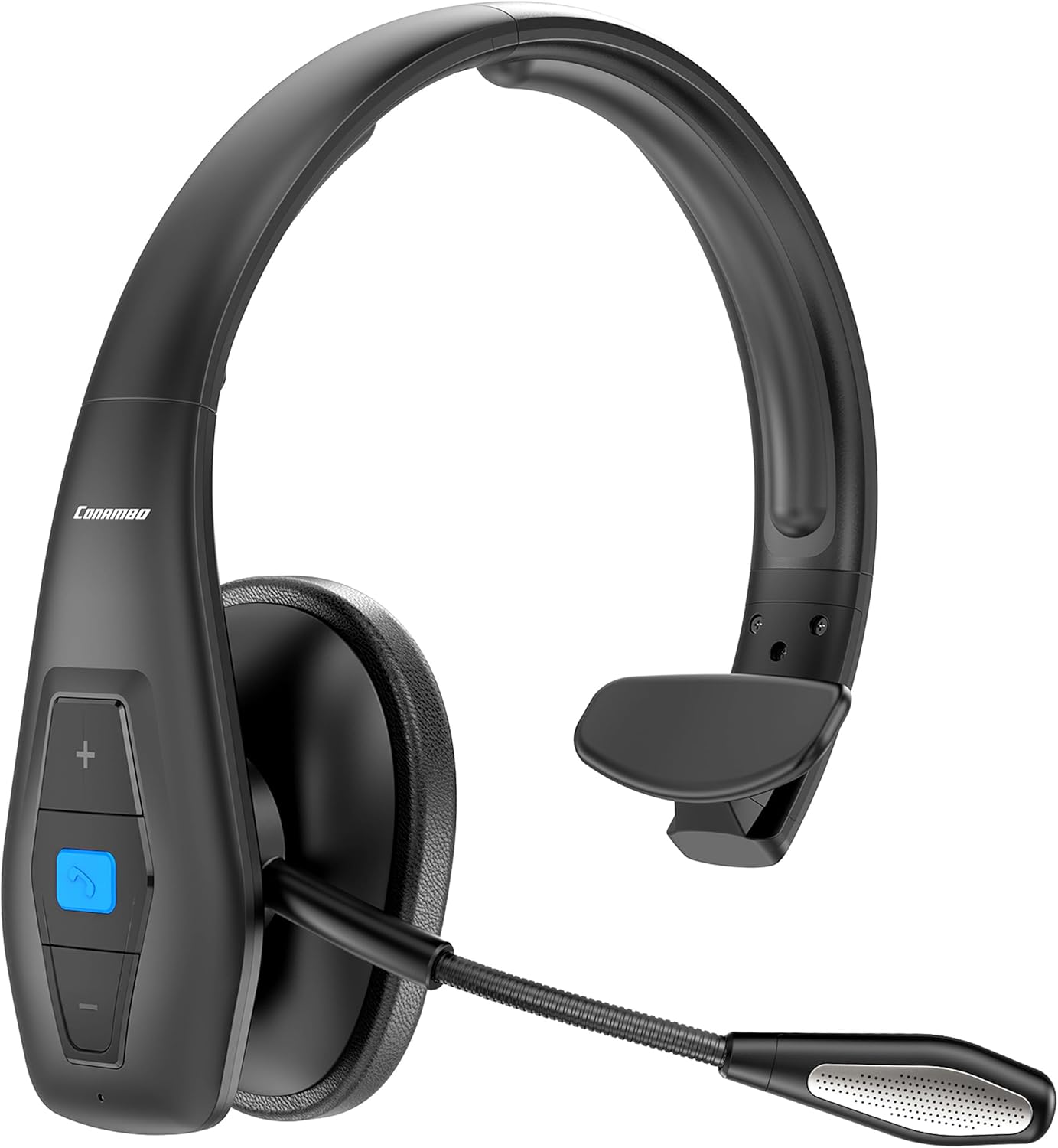 Conambo Noise Cancelling Bluetooth Headset V5.1, 35Hrs HD Talktime CVC8.0 Dual Mic Hands-Free Wireless Headset, Bluetooth Headphones with Mute Button for Cell Phones Business Home Office Trucker Conambo Noise Cancelling Bluetooth Headset V5.1, 35Hrs HD Talktime CVC8.0 Dual Mic Hands-Free Wireless Headset, Bluetooth Headphones with Mute Button for Cell Phones Business Home Office Trucker