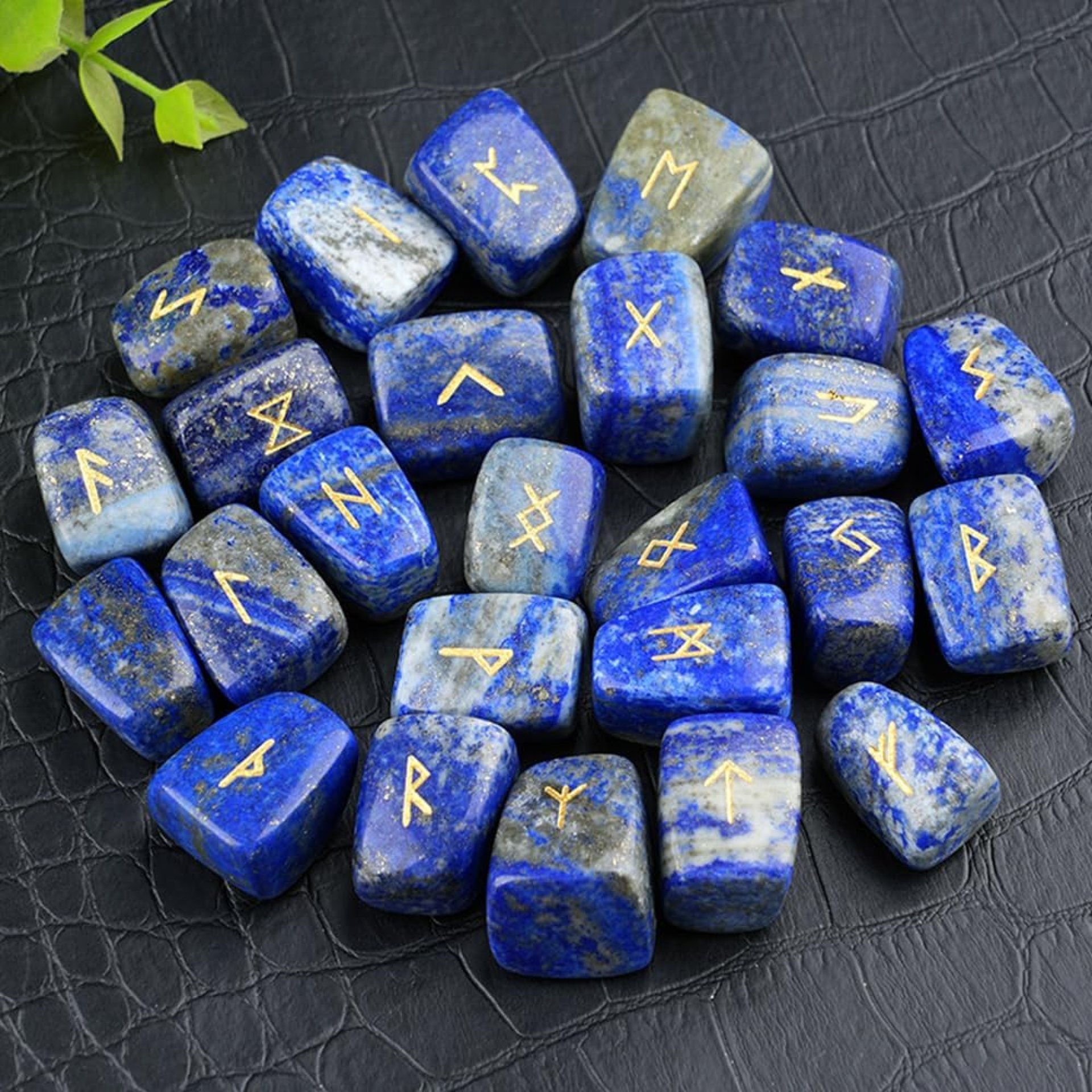 Lapis Lazuli Rune Stones Set-24 Norse Viking Runes Divination Kit with Pouch,Tarot Reading, Energy Balance,Meditation,Witchcraft Supplies,Christmas Gift Natural Stone Crafts (25PCS Lapis Lazuli) Lapis Lazuli Rune Stones Set-24 Norse Viking Runes Divination Kit with Pouch,Tarot Reading, Energy Balance,Meditation,Witchcraft Supplies,Christmas Gift Natural Stone Crafts (25PCS Lapis Lazuli)