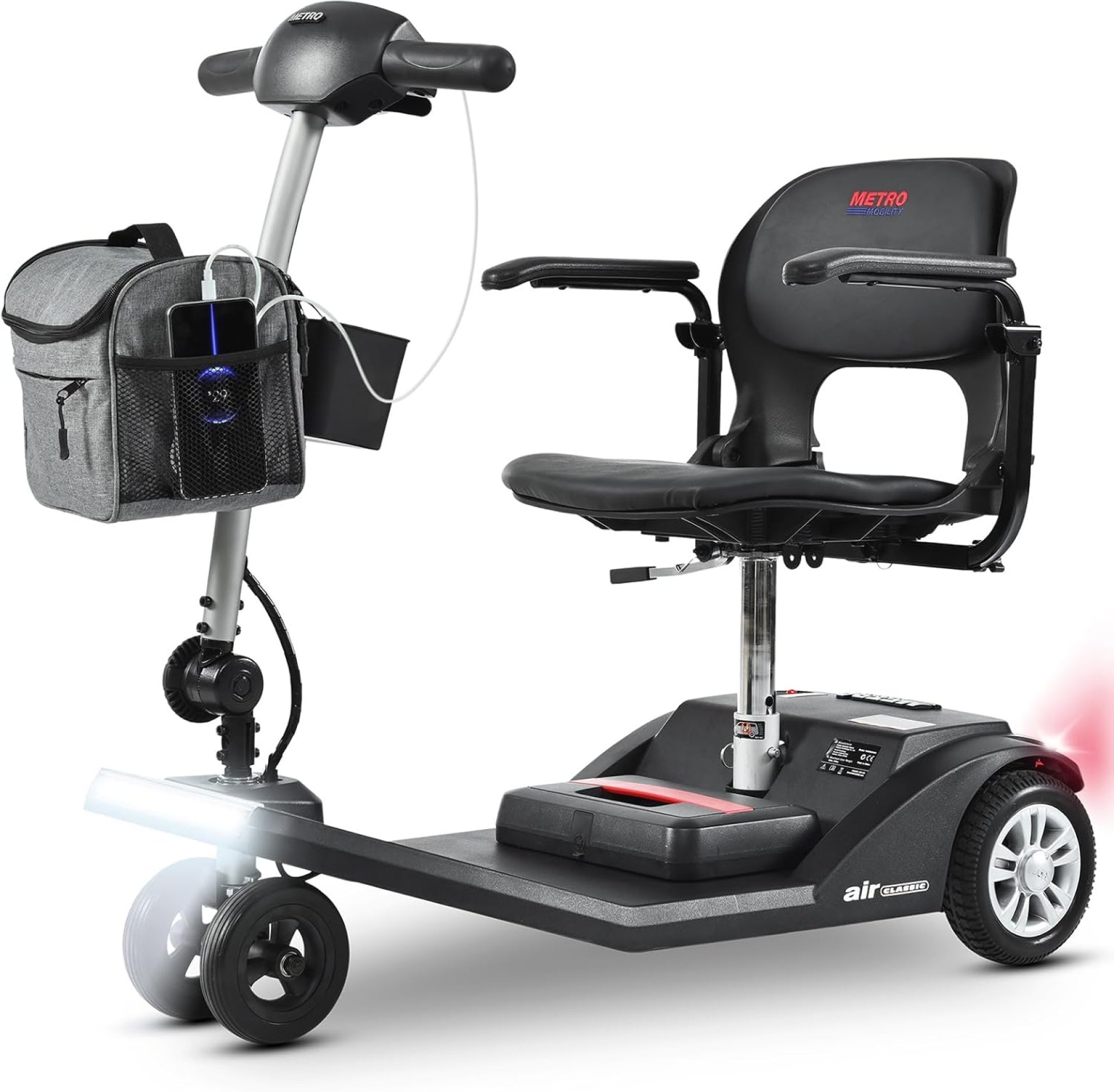 4 Wheels Mobility Scooter, Heavy Duty Electric Powered Wheelchair Device for Travel, Adults, Elderly, Compact Mobility Scooter with Extended Battery & Baskets (FSA/HSA Eligible) 4 Wheels Mobility Scooter, Heavy Duty Electric Powered Wheelchair Device for Travel, Adults, Elderly, Compact Mobility Scooter with Extended Battery & Baskets (FSA/HSA Eligible)