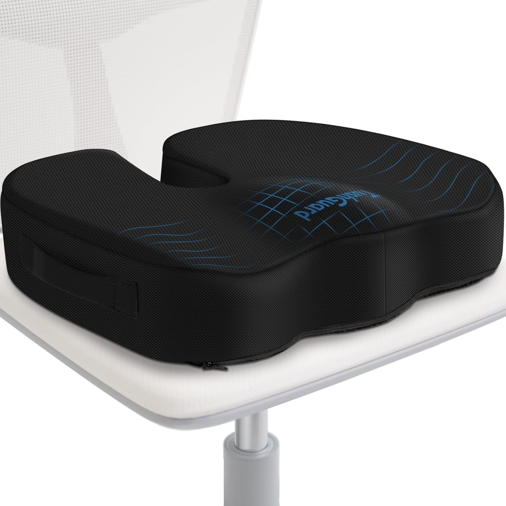 TushGuard Seat Cushion for Office Chair Memory Foam Non-Slip Desk Seat Cushion Back, Coccyx, Sciatica, Tailbone Pain Relief Butt Pillow for Office Chair, Car, Wheelchair, Black TushGuard Seat Cushion for Office Chair Memory Foam Non-Slip Desk Seat Cushion Back, Coccyx, Sciatica, Tailbone Pain Relief Butt Pillow for Office Chair, Car, Wheelchair, Black