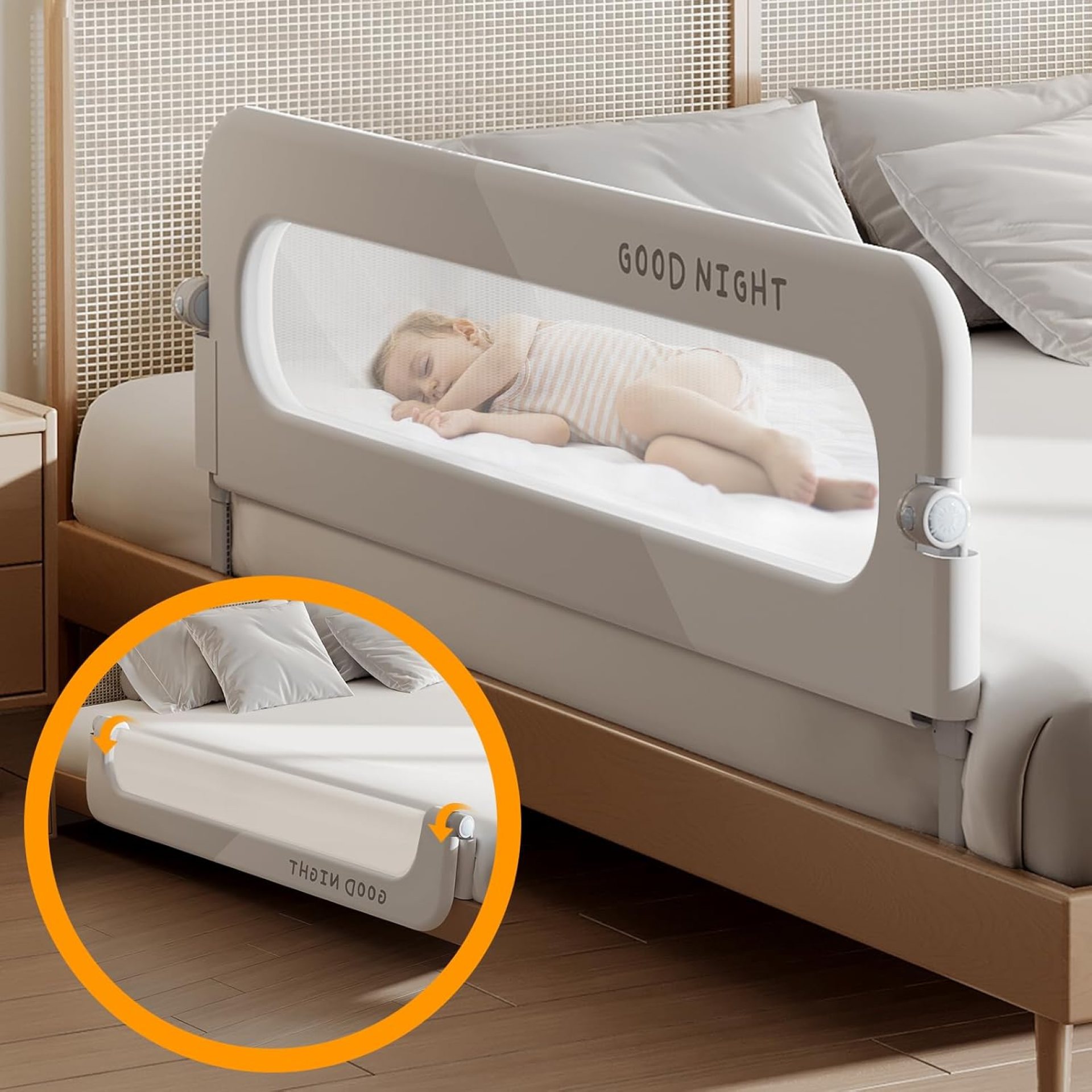 Foldable Toddler Bed Rails – Kids Guard Bumper for Crib Safe Bed Side Rail for Twin Queen King Full Size Beds 32inch Foldable Toddler Bed Rails – Kids Guard Bumper for Crib Safe Bed Side Rail for Twin Queen King Full Size Beds 32inch