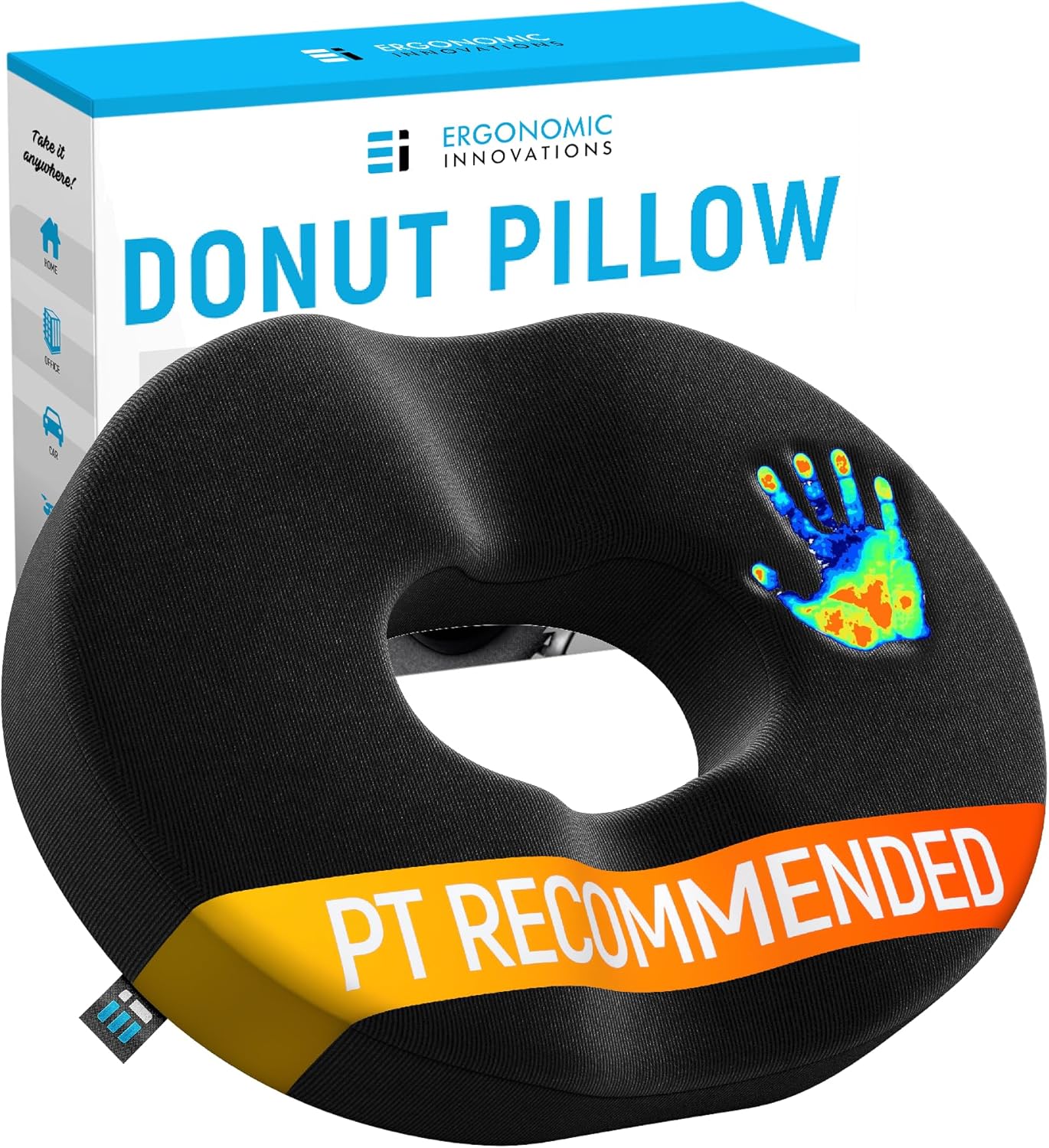 PT Endorsed Donut Pillow for Tailbone Pain Relief Cushion, Hemorrhoid Pillow for Sitting, Donut Cushion Post Surgery, Postpartum Pregnancy, Sciatica, Coccyx Cushion, Butt Pillows for Sitting Tailbone PT Endorsed Donut Pillow for Tailbone Pain Relief Cushion, Hemorrhoid Pillow for Sitting, Donut Cushion Post Surgery, Postpartum Pregnancy, Sciatica, Coccyx Cushion, Butt Pillows for Sitting Tailbone