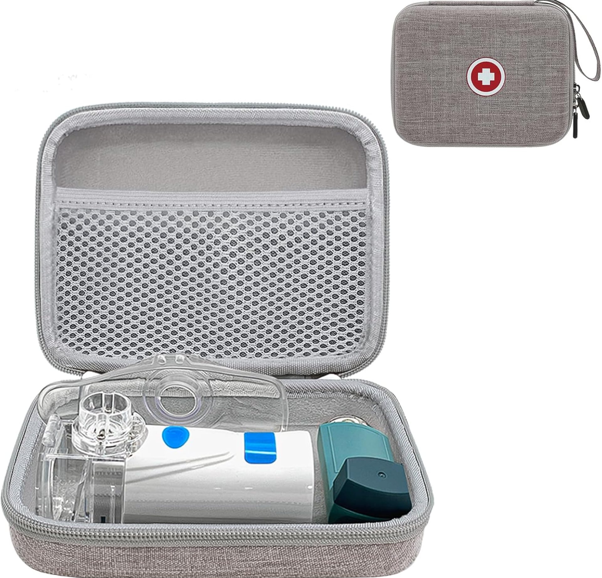 Carrying Case for Portable Nebulizer, Travel Medical Bag, Hard Emergency Medical Bag for Inhaler Spacer Case for Adults(Bag Only) Carrying Case for Portable Nebulizer, Travel Medical Bag, Hard Emergency Medical Bag for Inhaler Spacer Case for Adults(Bag Only)