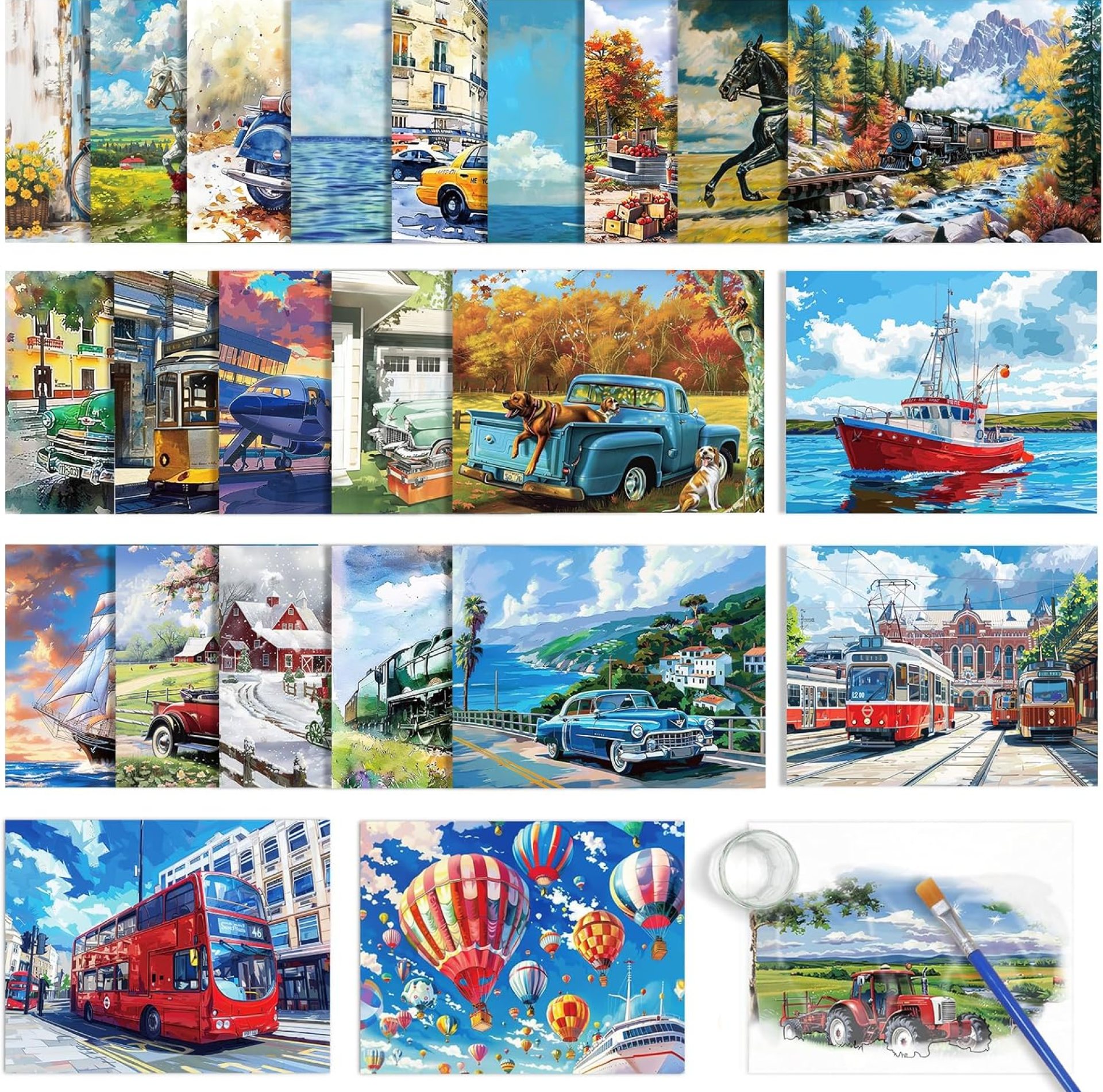 24 Pcs Dementia Products for Elderly Reusable Water Painting Toys with 1 Painting Brush Vehicles Themed Dementia Alzheimer’s Doodle Coloring Set for Seniors Adults Patients Activities Gifts Games 24 Pcs Dementia Products for Elderly Reusable Water Painting Toys with 1 Painting Brush Vehicles Themed Dementia Alzheimer’s Doodle Coloring Set for Seniors Adults Patients Activities Gifts Games