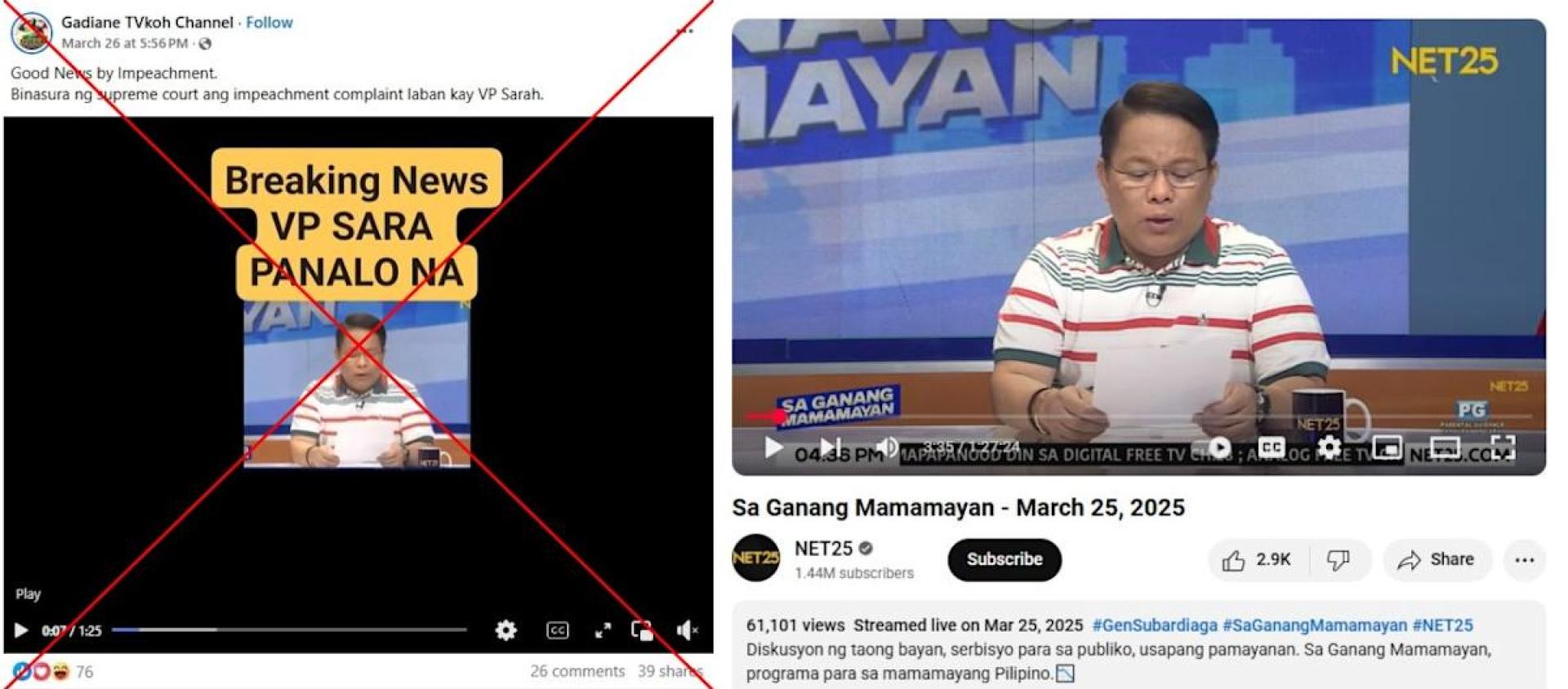Video about S.Korea politics falsely linked to Philippine VP impeachment Video about S.Korea politics falsely linked to Philippine VP impeachment