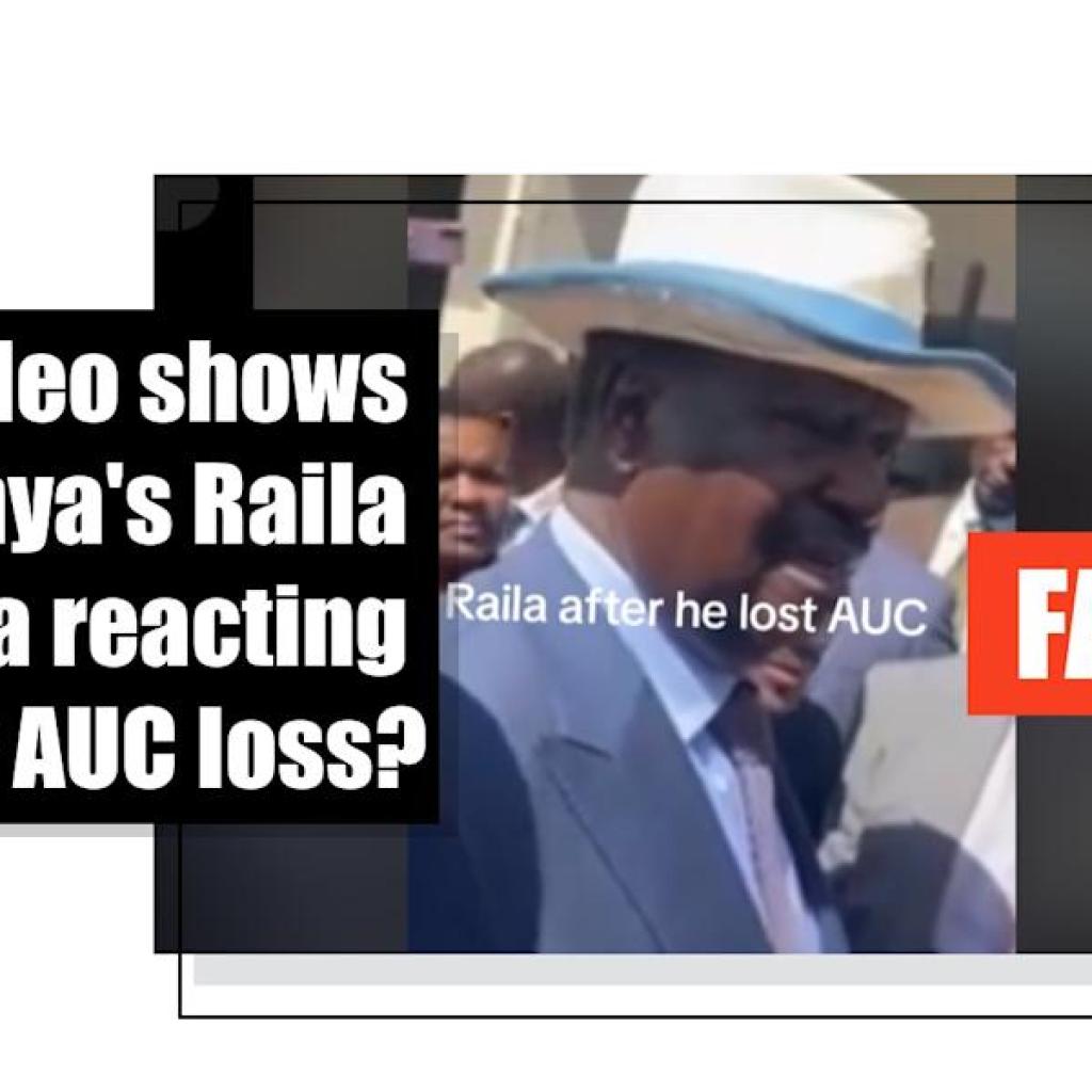 Old clip falsely shared as showing Kenyan ex-leader’s reaction to losing 2025 AUC race Old clip falsely shared as showing Kenyan ex-leader’s reaction to losing 2025 AUC race