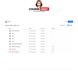 Hayden Hillier Video Editing Course
