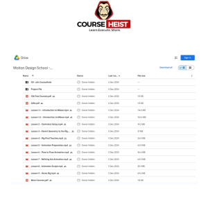 Motion Design School – Rigging and Animation in Maya