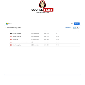 YT Course for long video