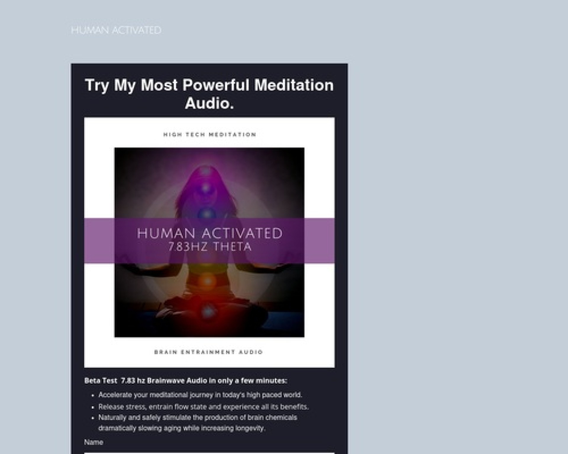 Try my most powerful meditation audio Try my most powerful meditation audio