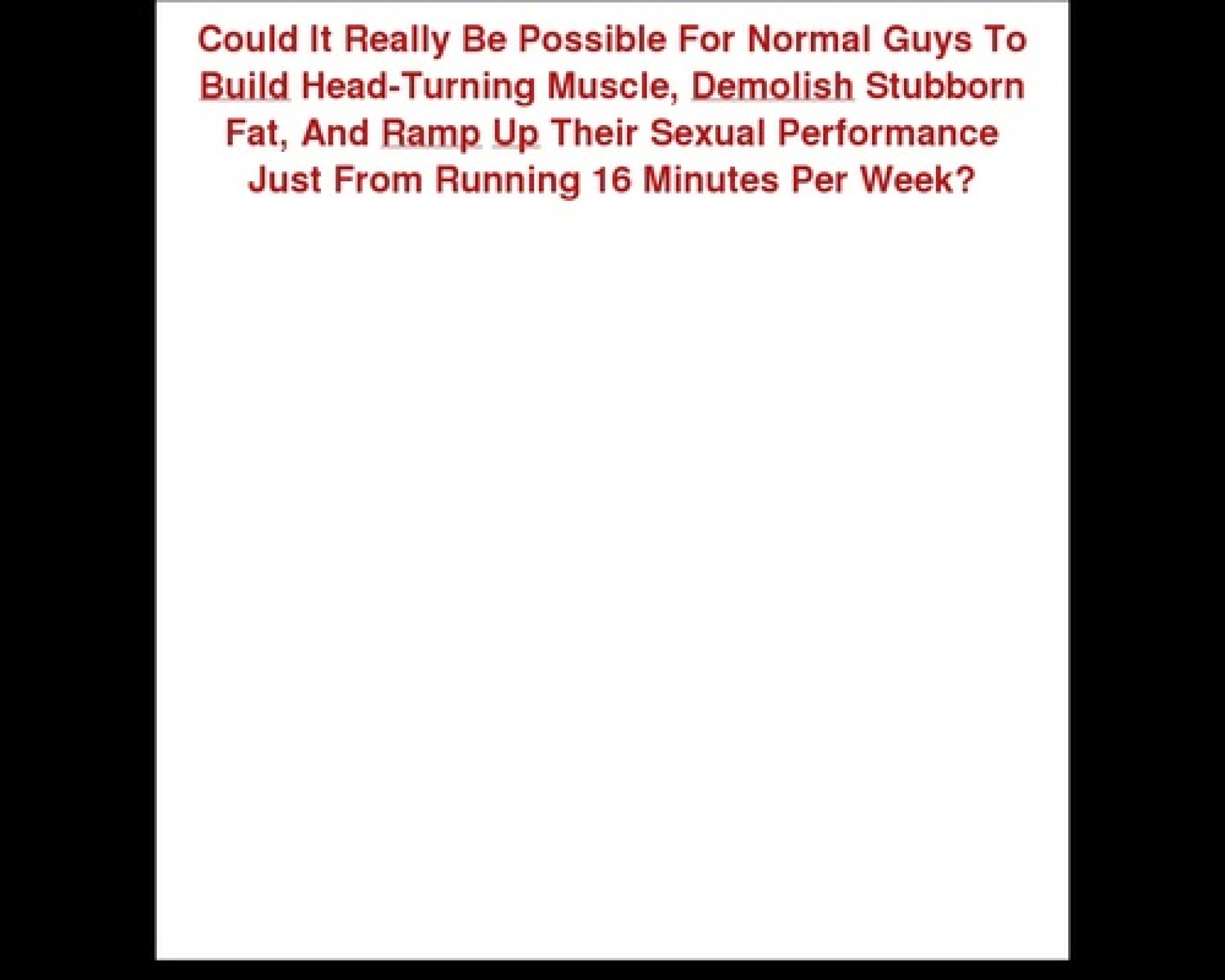 Anabolic Running Anabolic Running