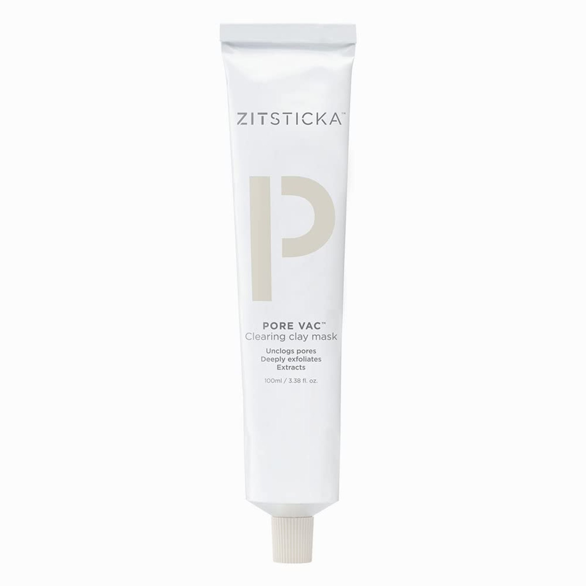 ZitSticka PORE VAC, Acid-Rich Clay Mask To Vacuum Pores + Smooth Texture | Derm-Backed (100 ml) ZitSticka PORE VAC, Acid-Rich Clay Mask To Vacuum Pores + Smooth Texture | Derm-Backed (100 ml)