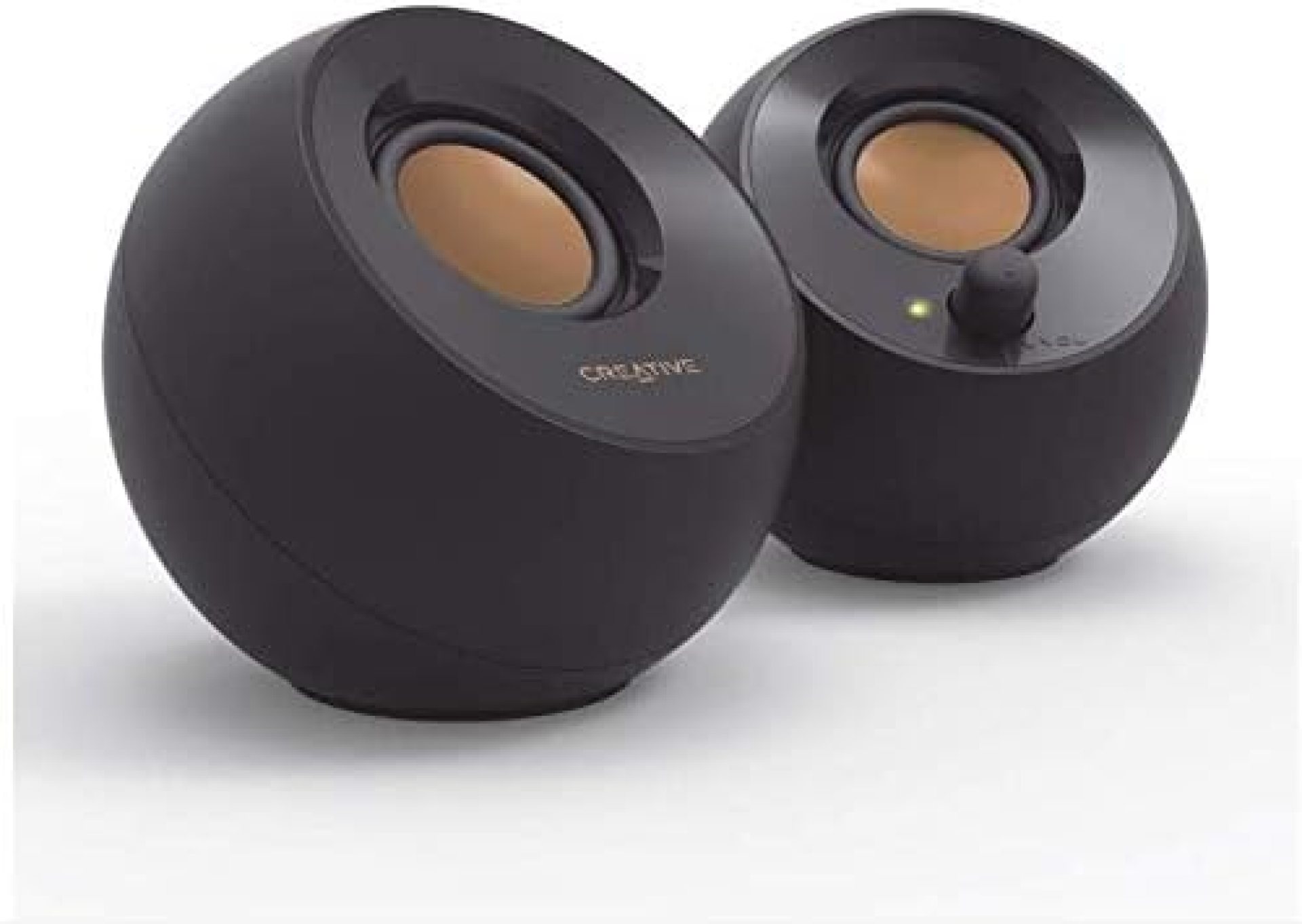 Creative Pebble 2.0 USB-Powered Desktop Speakers with Far-Field Drivers and Passive Radiators for PCs and Laptops (Black) (Renewed) Creative Pebble 2.0 USB-Powered Desktop Speakers with Far-Field Drivers and Passive Radiators for PCs and Laptops (Black) (Renewed)
