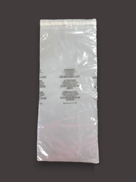Bubblefast! Brand 8” x 18” 1.5 mil Self-Seal Suffocation Warning Bags, Made in the USA, Pack of 1000 Bubblefast! Brand 8” x 18” 1.5 mil Self-Seal Suffocation Warning Bags, Made in the USA, Pack of 1000