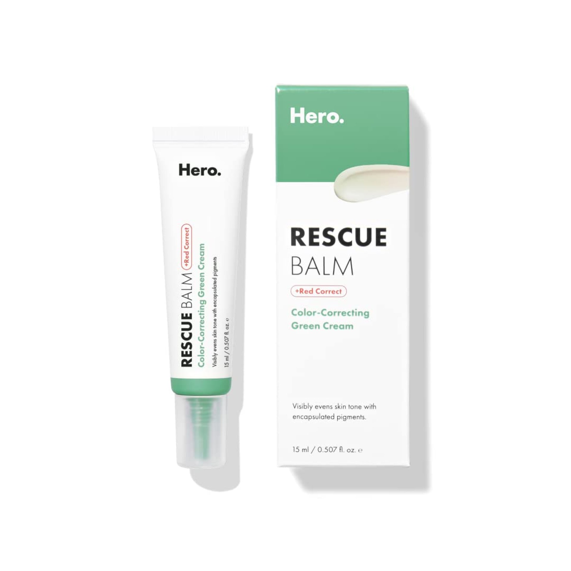 Hero Cosmetics Rescue Balm +Red Correct Post-Blemish Recovery Cream, Nourishing, Calming, Dermatologist Tested (15ml) Hero Cosmetics Rescue Balm +Red Correct Post-Blemish Recovery Cream, Nourishing, Calming, Dermatologist Tested (15ml)
