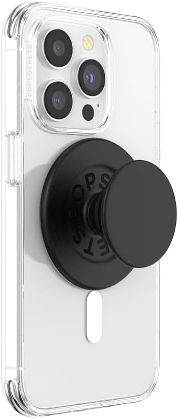 PopSockets Phone Grip Compatible with MagSafe, Adapter Ring for MagSafe Included, Phone Holder, Wireless Charging Compatible – Black PopSockets Phone Grip Compatible with MagSafe, Adapter Ring for MagSafe Included, Phone Holder, Wireless Charging Compatible – Black