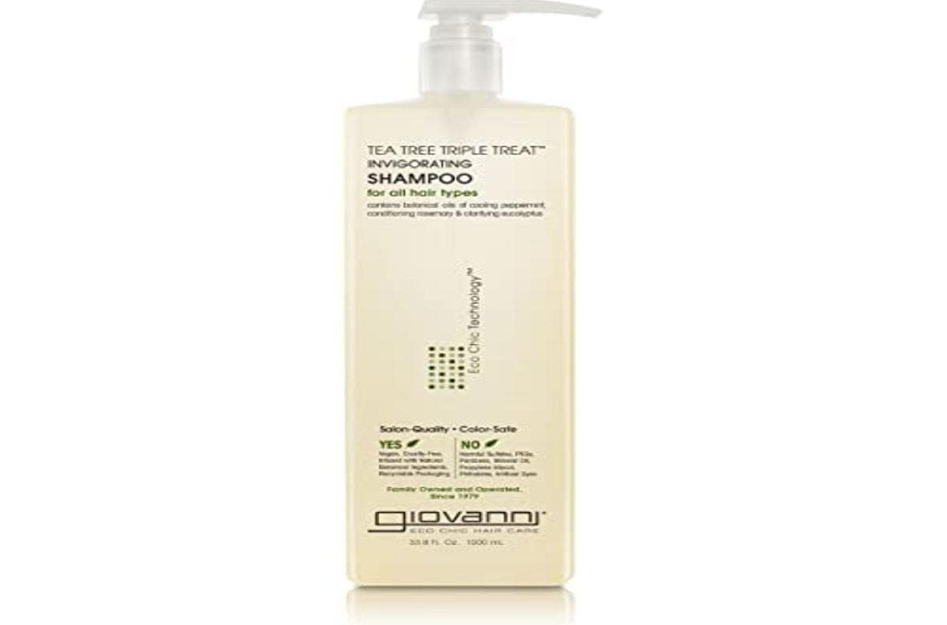 GIOVANNI Tea Tree Triple Treat Invigorating Shampoo, 33.8 oz. (Liter) – Cooling Peppermint, Eucalyptus, Rosemary, Helps Dry Flaking Scalp, Lauryl and Laureth Sulfate Free, Paraben Free GIOVANNI Tea Tree Triple Treat Invigorating Shampoo, 33.8 oz. (Liter) – Cooling Peppermint, Eucalyptus, Rosemary, Helps Dry Flaking Scalp, Lauryl and Laureth Sulfate Free, Paraben Free