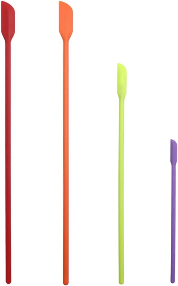 Mini Spatula Silicone Small for Makeup Spatula- Thin Jar Spatula ,for Thin Jar/Kitchen Bottles/Cosmetic Bottles 4Pack (Multicolor) Mini Spatula Silicone Small for Makeup Spatula- Thin Jar Spatula ,for Thin Jar/Kitchen Bottles/Cosmetic Bottles 4Pack (Multicolor)
