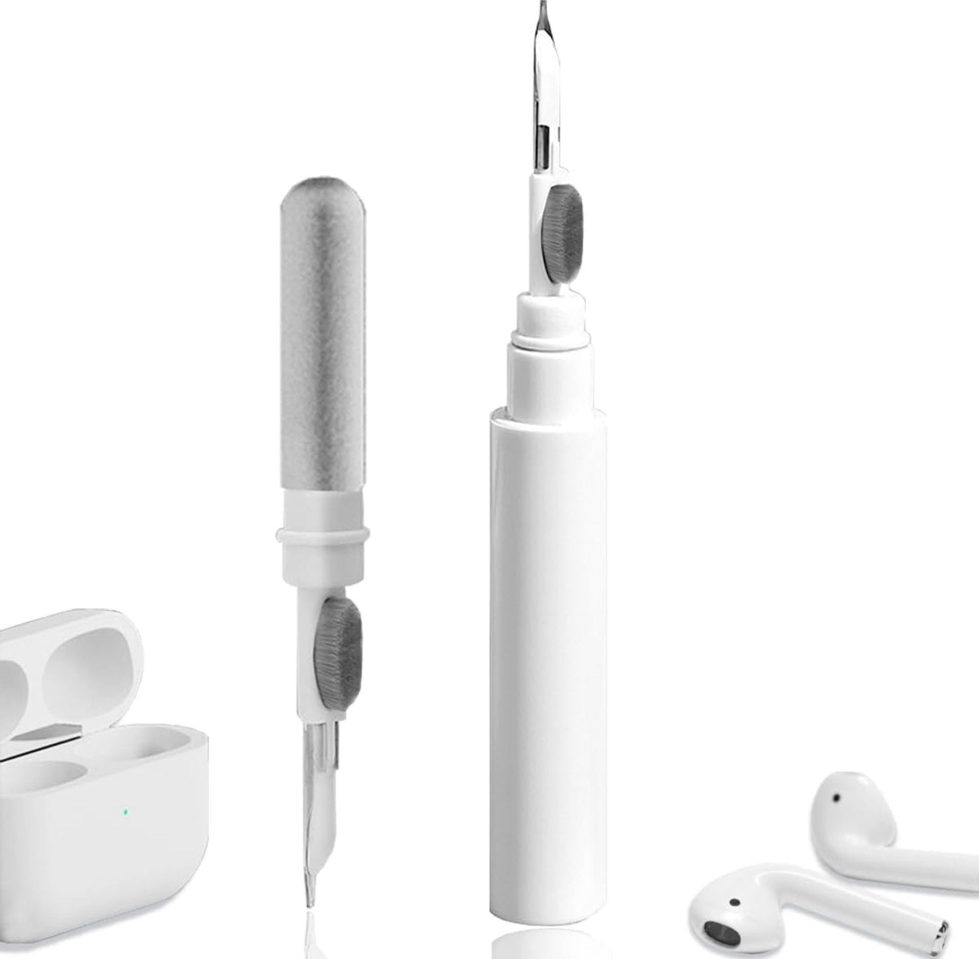 Cleaner Kit for Airpods,Earbuds Cleaning kit for Airpods Pro 1 2 3, Multi-Function Cleaning Tool with Brush for Wireless Earphones Bluetooth Headphones Camera and iPhone(White) Cleaner Kit for Airpods,Earbuds Cleaning kit for Airpods Pro 1 2 3, Multi-Function Cleaning Tool with Brush for Wireless Earphones Bluetooth Headphones Camera and iPhone(White)