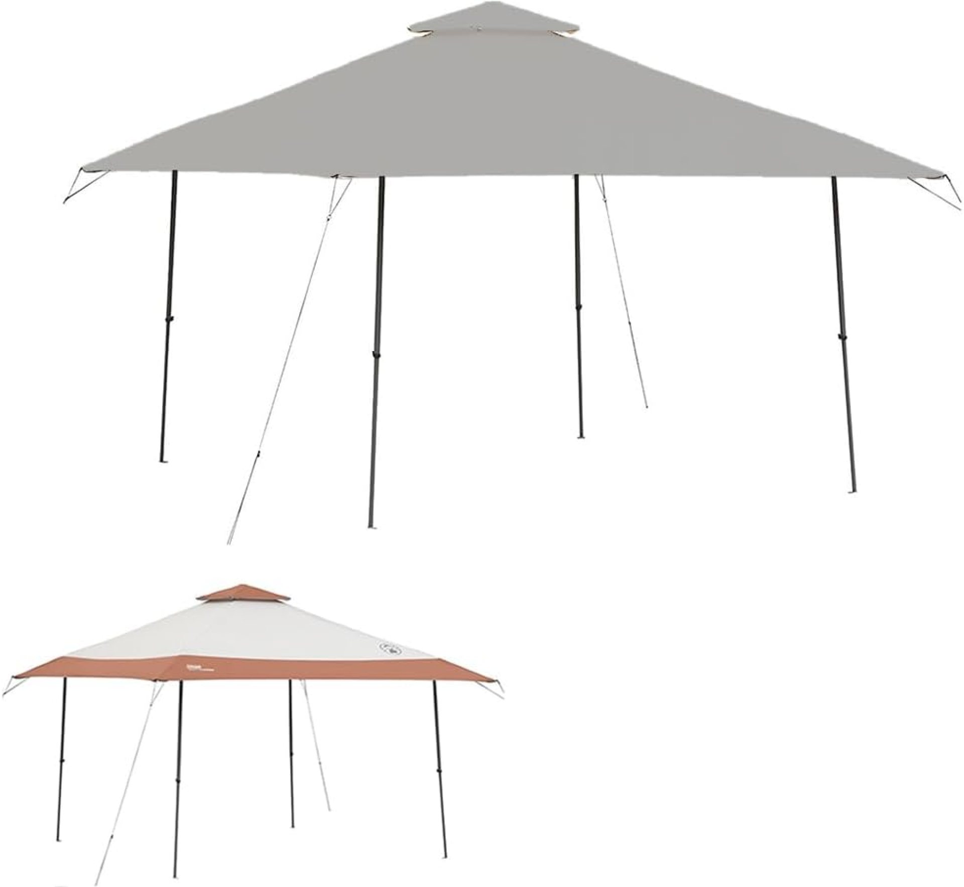 Garden Winds Custom Fit Replacement Canopy Top Cover Compatible with The Coleman 2000004407 13 x 13 Two Tiered Tent Eaved Shelter – Upgraded Performance RIPLOCK 350 Fabric – Slate Gray Garden Winds Custom Fit Replacement Canopy Top Cover Compatible with The Coleman 2000004407 13 x 13 Two Tiered Tent Eaved Shelter – Upgraded Performance RIPLOCK 350 Fabric – Slate Gray