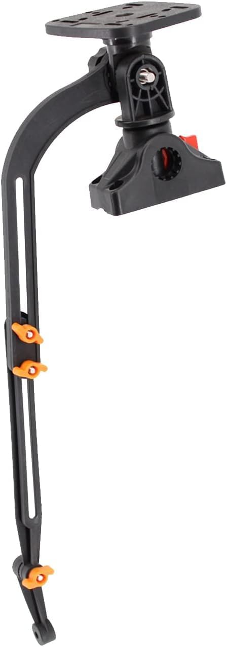 Kayak/SUP Transducer Mounting Arm with Gear-Head, Universal Fishfinder Mount, Black (Mount B1) Kayak/SUP Transducer Mounting Arm with Gear-Head, Universal Fishfinder Mount, Black (Mount B1)