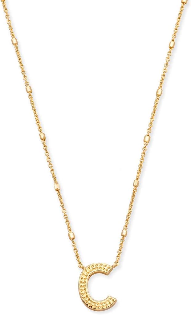 Kendra Scott Letters A-Z Pendant Necklace for Women, Fashion Jewelry, 14k Gold-Plated Brass Kendra Scott Letters A-Z Pendant Necklace for Women, Fashion Jewelry, 14k Gold-Plated Brass
