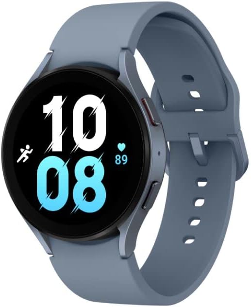 SAMSUNG Galaxy Watch 5 44mm Bluetooth Smartwatch w/Body, Health, Fitness and Sleep Tracker, Improved Battery, Sapphire Crystal Glass, Enhanced GPS Tracking, US Version, Blue SAMSUNG Galaxy Watch 5 44mm Bluetooth Smartwatch w/Body, Health, Fitness and Sleep Tracker, Improved Battery, Sapphire Crystal Glass, Enhanced GPS Tracking, US Version, Blue