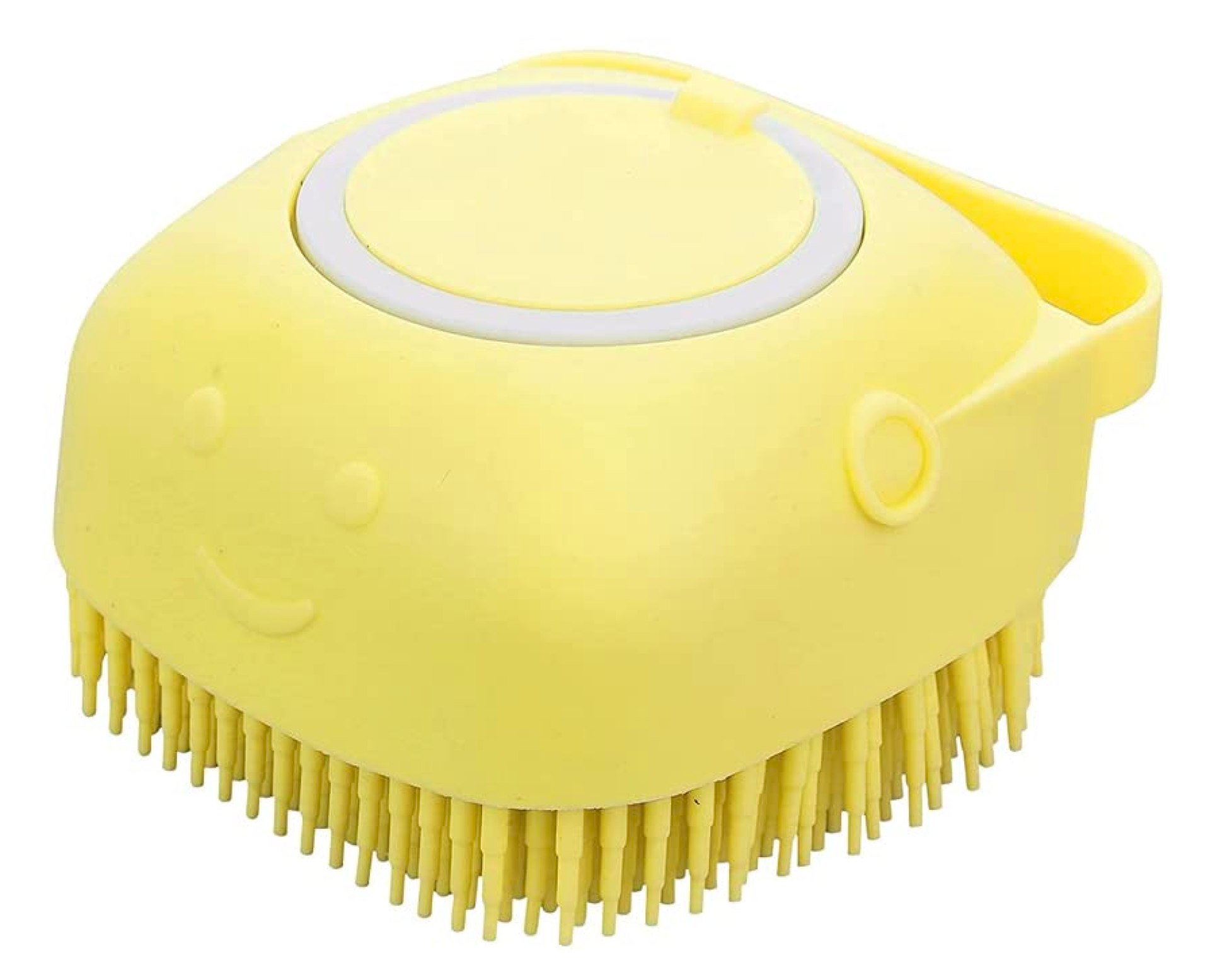 Pet Bath Massage Brush Puppy Dog Cat Grooming Cleaning Soft (Yellow) Pet Bath Massage Brush Puppy Dog Cat Grooming Cleaning Soft (Yellow)