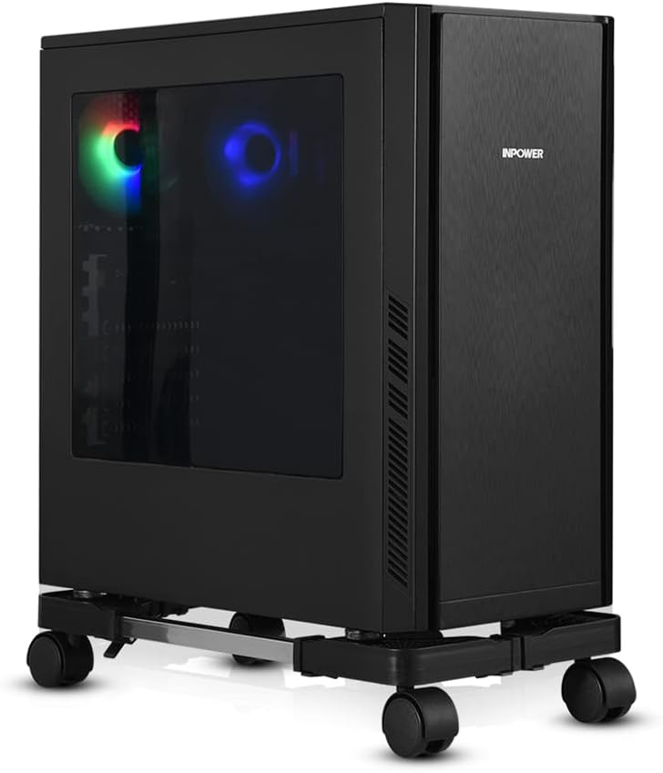 Computer Tower Stand, Adjustable Mobile CPU Stand with Rolling Caster Wheels, Premium PC Tower Stand Holder for Floor Carpet Gaming PC Case(YOSE) Computer Tower Stand, Adjustable Mobile CPU Stand with Rolling Caster Wheels, Premium PC Tower Stand Holder for Floor Carpet Gaming PC Case(YOSE)
