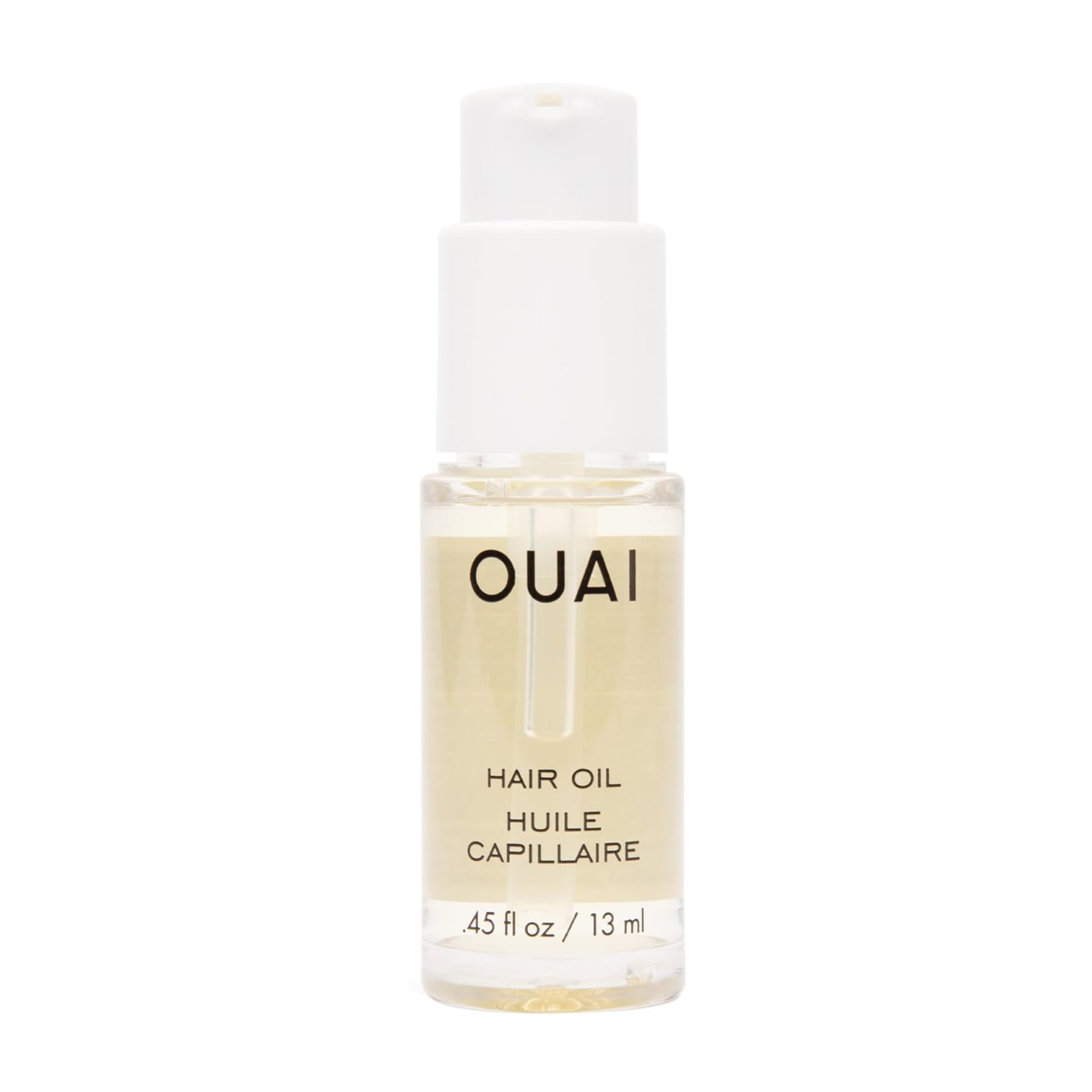 OUAI Hair Oil Travel Size – Hair Heat Protectant Oil for Frizz Control – Adds Shine and Smooths Split Ends – Color Safe Formula – Paraben, Phthalate and Sulfate Free (0.45 oz) OUAI Hair Oil Travel Size – Hair Heat Protectant Oil for Frizz Control – Adds Shine and Smooths Split Ends – Color Safe Formula – Paraben, Phthalate and Sulfate Free (0.45 oz)