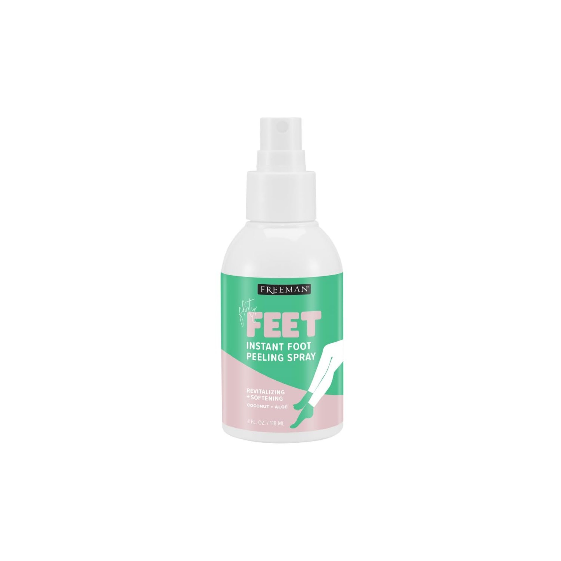 Freeman Flirty Feet Instant Foot Peeling Spray, Exfoliating Foot Mask For Summer, Moisturizing & Smooth Dry, Cracked Heels, Remove Dead Skin Quickly, Cruelty-Free & Vegan, 4 fl.oz./ 118 ml Bottle Freeman Flirty Feet Instant Foot Peeling Spray, Exfoliating Foot Mask For Summer, Moisturizing & Smooth Dry, Cracked Heels, Remove Dead Skin Quickly, Cruelty-Free & Vegan, 4 fl.oz./ 118 ml Bottle
