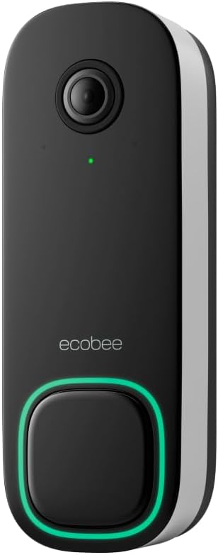 ecobee Smart Video Doorbell Camera (Wired) – with Industry Leading HD Camera, Smart Security, Night Vision, Person and Package Sensors, 2-Way Talk, and Video & Snapshot Recording ecobee Smart Video Doorbell Camera (Wired) – with Industry Leading HD Camera, Smart Security, Night Vision, Person and Package Sensors, 2-Way Talk, and Video & Snapshot Recording