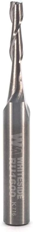 Whiteside Router Bits RU1600 Standard Spiral Bit with Up Cut Solid Carbide 1/8-Inch Cutting Diameter and 1/2-Inch Cutting Length Whiteside Router Bits RU1600 Standard Spiral Bit with Up Cut Solid Carbide 1/8-Inch Cutting Diameter and 1/2-Inch Cutting Length