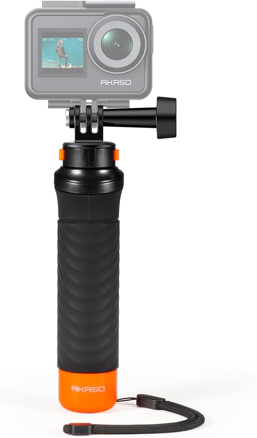 AKASO Waterproof Floating Hand Grip Compatible with AKASO Action Camera EK7000/Brave 4/Brave 7 LE/Brave 7/Gopro Hero 13/12/11/10/ 9/Max/DJI Osmo Action, Handle Mount Accessories for Water Sports AKASO Waterproof Floating Hand Grip Compatible with AKASO Action Camera EK7000/Brave 4/Brave 7 LE/Brave 7/Gopro Hero 13/12/11/10/ 9/Max/DJI Osmo Action, Handle Mount Accessories for Water Sports