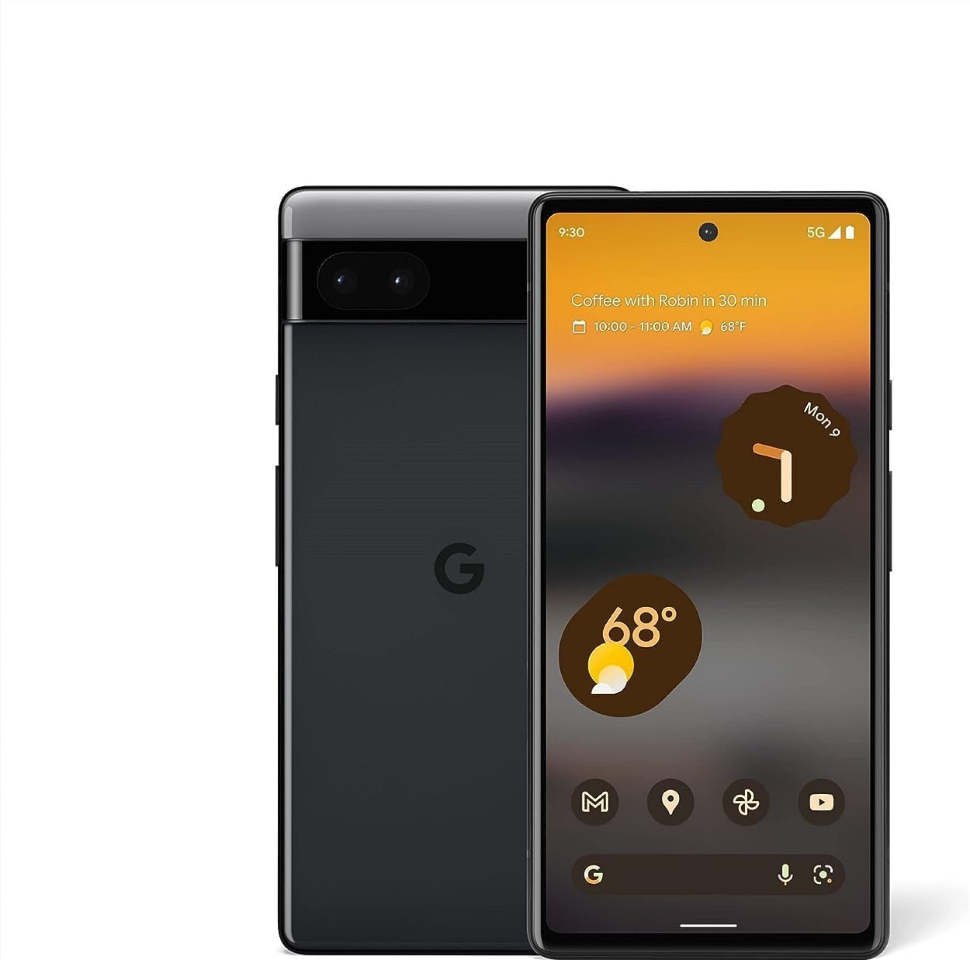 Google Pixel 6a – 5G Android Phone – Unlocked Smartphone with 12 Megapixel Camera and 24-Hour Battery – Charcoal Google Pixel 6a – 5G Android Phone – Unlocked Smartphone with 12 Megapixel Camera and 24-Hour Battery – Charcoal