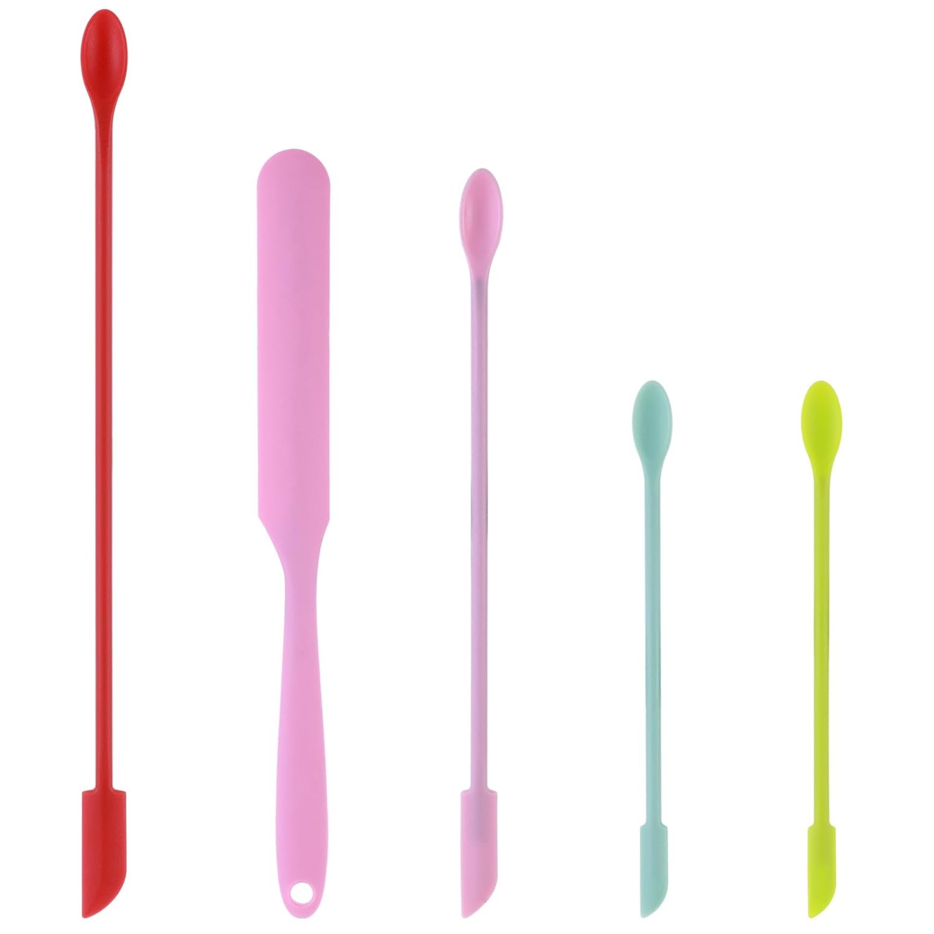 Molain Beauty Spatula, 5 Pcs Makeup Spatulas Silicone Cosmetics Lotion Spatula Multicolor Facial Spatula Set Reusable Rubber Spatula Beauty Silicone Stir Sticks for Cosmetic Kitchen Bottles Molain Beauty Spatula, 5 Pcs Makeup Spatulas Silicone Cosmetics Lotion Spatula Multicolor Facial Spatula Set Reusable Rubber Spatula Beauty Silicone Stir Sticks for Cosmetic Kitchen Bottles