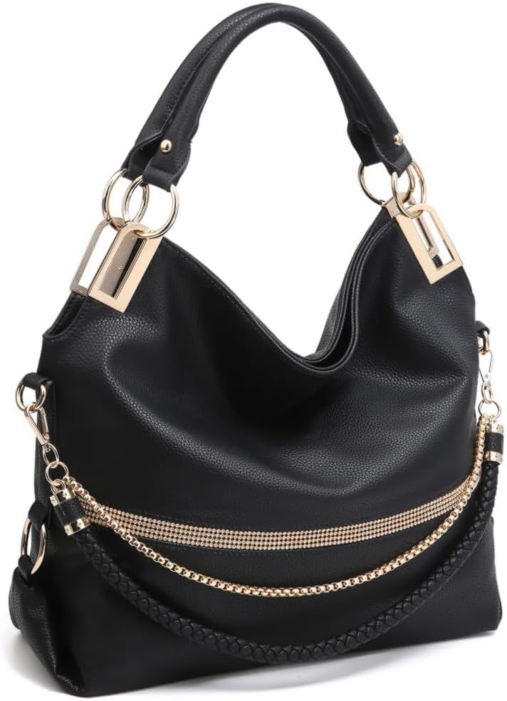 Dasein Purses for Women Vegan Leather Handbags Rhinestones Hobo Bags Tote Purse Shoulder Bag Ladies Handbag Dasein Purses for Women Vegan Leather Handbags Rhinestones Hobo Bags Tote Purse Shoulder Bag Ladies Handbag