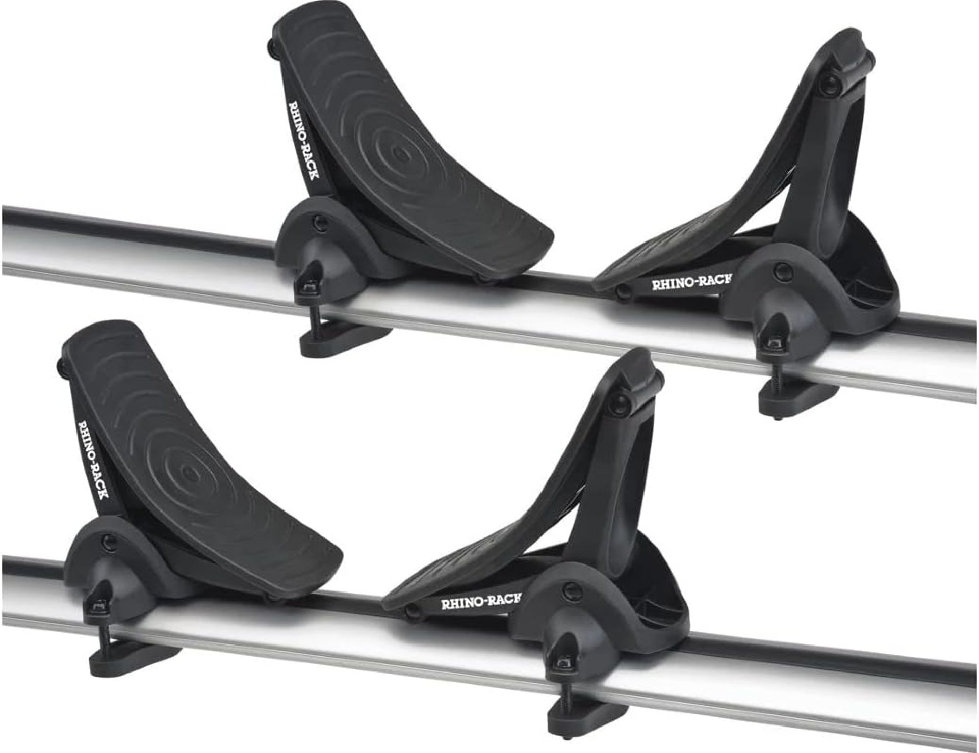 Rhino-Rack Nautic 570 Series Kayak/Canoe Carrier, Includes 2 x Tie Down Straps and 2 x Rapid Straps w/ Unique Buckle Protector Rhino-Rack Nautic 570 Series Kayak/Canoe Carrier, Includes 2 x Tie Down Straps and 2 x Rapid Straps w/ Unique Buckle Protector
