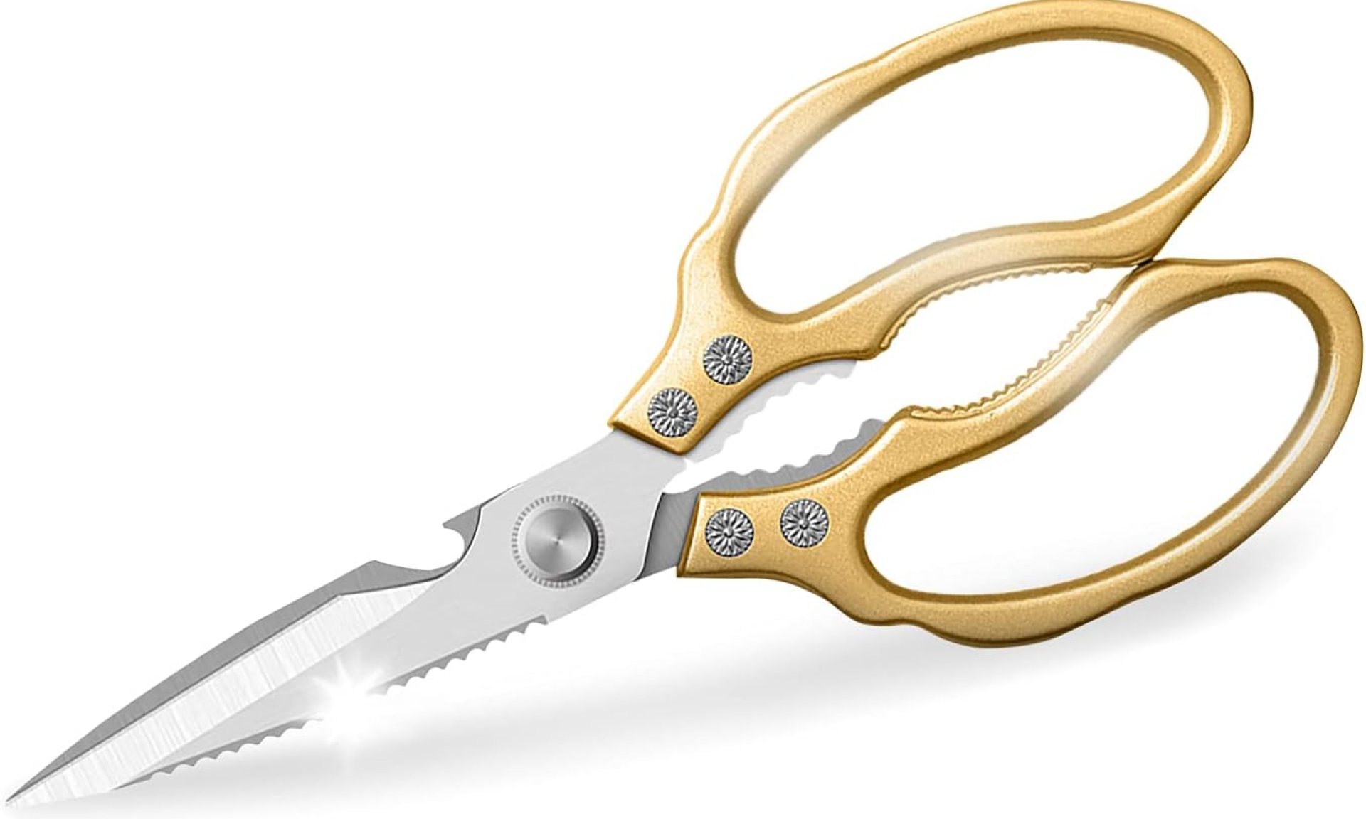 Kitchen Scissors, Heavy Duty Sharp Kitchen Shears Dishwasher Safe,Gold Kitchen Accessories Cooking Shears for Kitchen Meat Chicken Fish Poultry Herb Bread (Gold) Kitchen Scissors, Heavy Duty Sharp Kitchen Shears Dishwasher Safe,Gold Kitchen Accessories Cooking Shears for Kitchen Meat Chicken Fish Poultry Herb Bread (Gold)