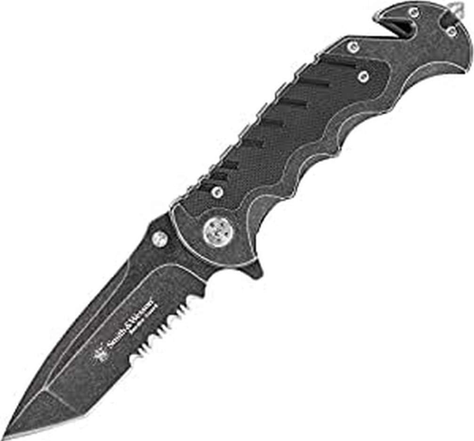 Smith & Wesson Benji 2.5in High Carbon S.S. Folding Keychain Knife with 1.75in Modified Tanto Blade and G10 Handle for Outdoor, Tactical, Survival and EDC Smith & Wesson Benji 2.5in High Carbon S.S. Folding Keychain Knife with 1.75in Modified Tanto Blade and G10 Handle for Outdoor, Tactical, Survival and EDC