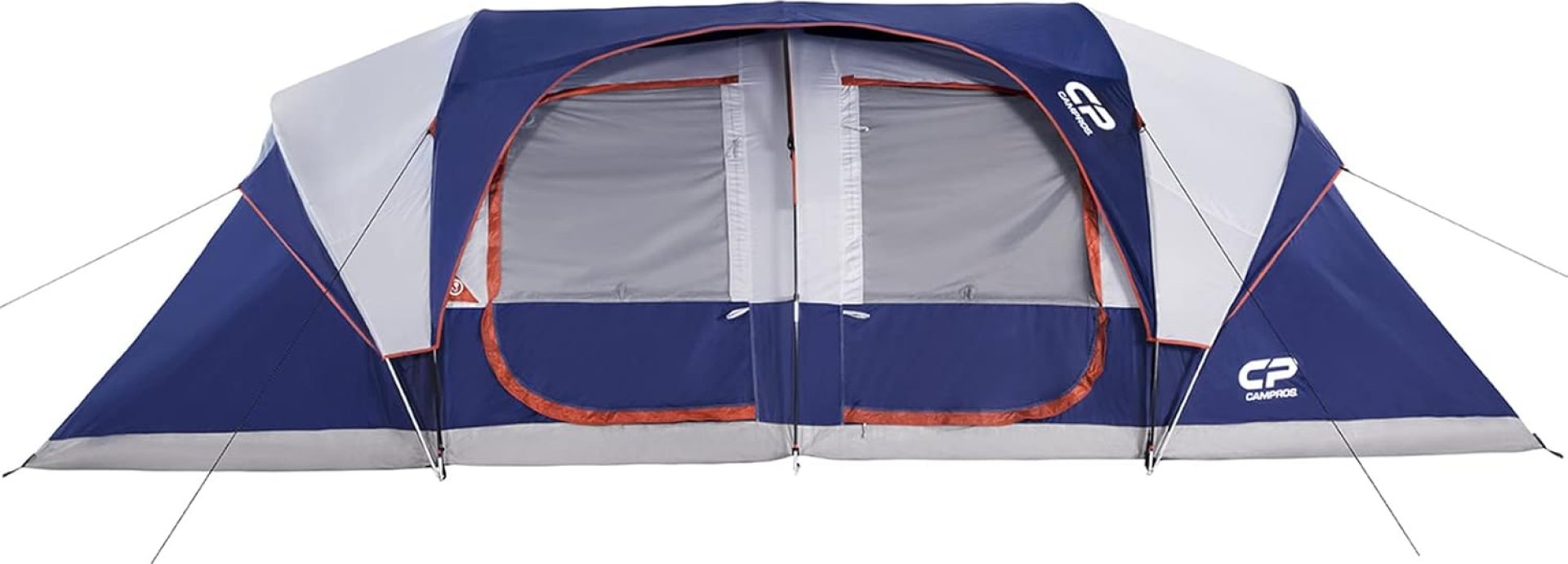 CAMPROS CP Tent 12 Person Camping Tents, 2 Room Weather Resistant Family Cabin Tent, 6 Large Mesh Windows, Double Layer, Divided Curtain for Separated Room, Portable with Carry Bag CAMPROS CP Tent 12 Person Camping Tents, 2 Room Weather Resistant Family Cabin Tent, 6 Large Mesh Windows, Double Layer, Divided Curtain for Separated Room, Portable with Carry Bag