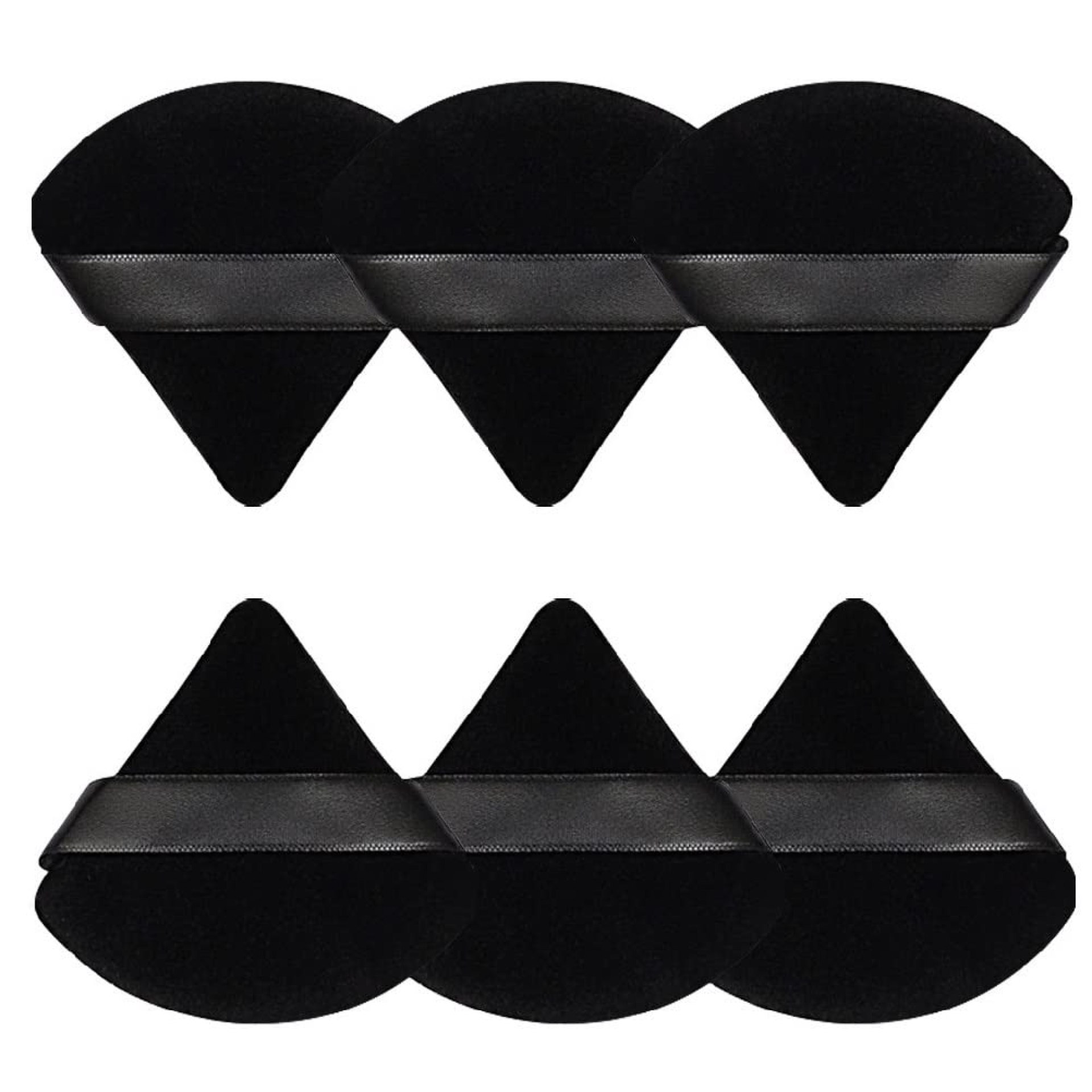 Pimoys 6 Pcs Powder Puff Face Soft Triangle Makeup Puff Velour Makeup Sponge Beauty Blender for Loose Powder Stocking Stuffers for Women (Black) Pimoys 6 Pcs Powder Puff Face Soft Triangle Makeup Puff Velour Makeup Sponge Beauty Blender for Loose Powder Stocking Stuffers for Women (Black)